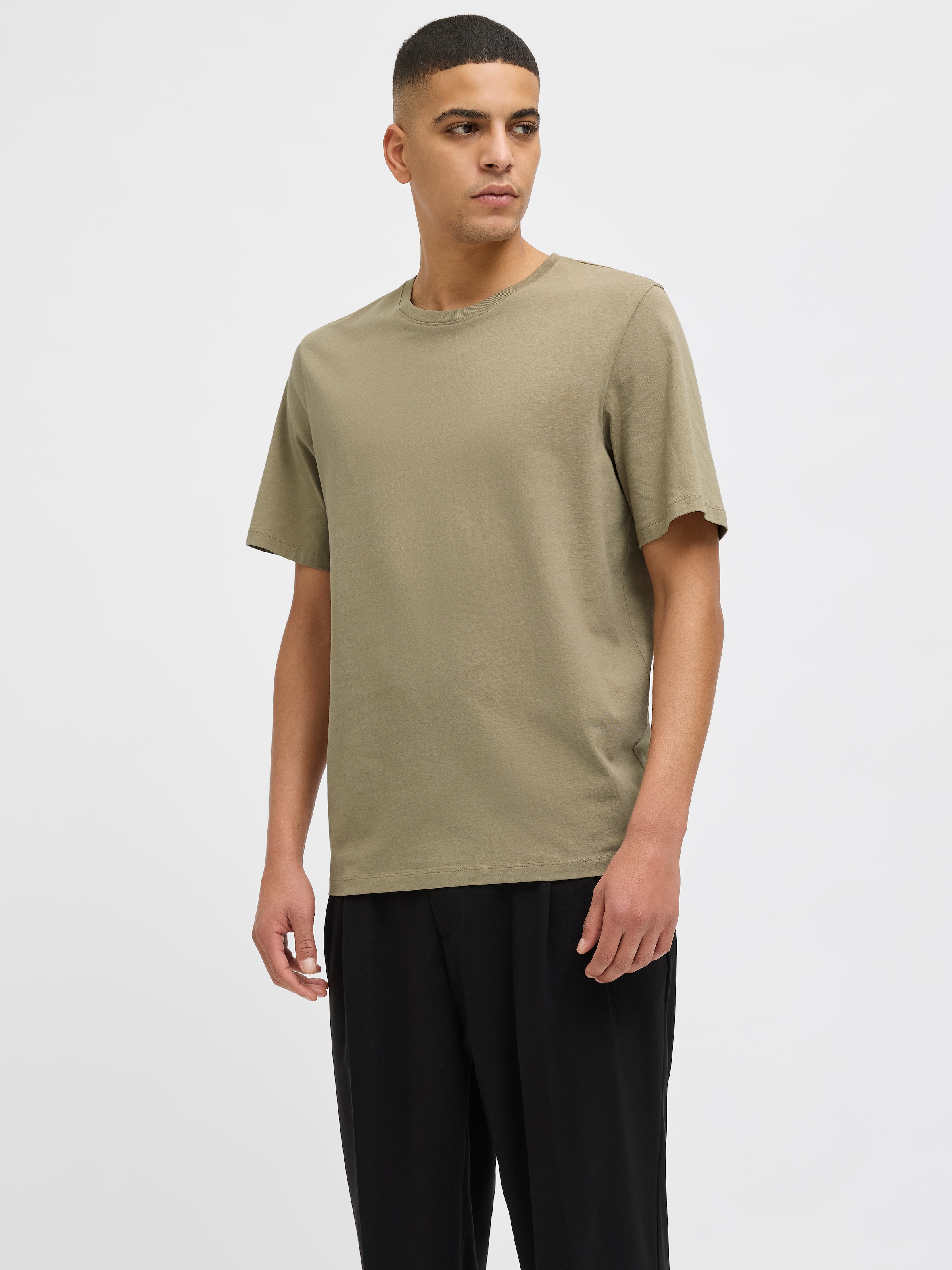 Jack & Jones Rundhalsshirt »JJEORGANIC BASIC TEE SS O-NECK NOOS«, mit Rundhalsausschnitt