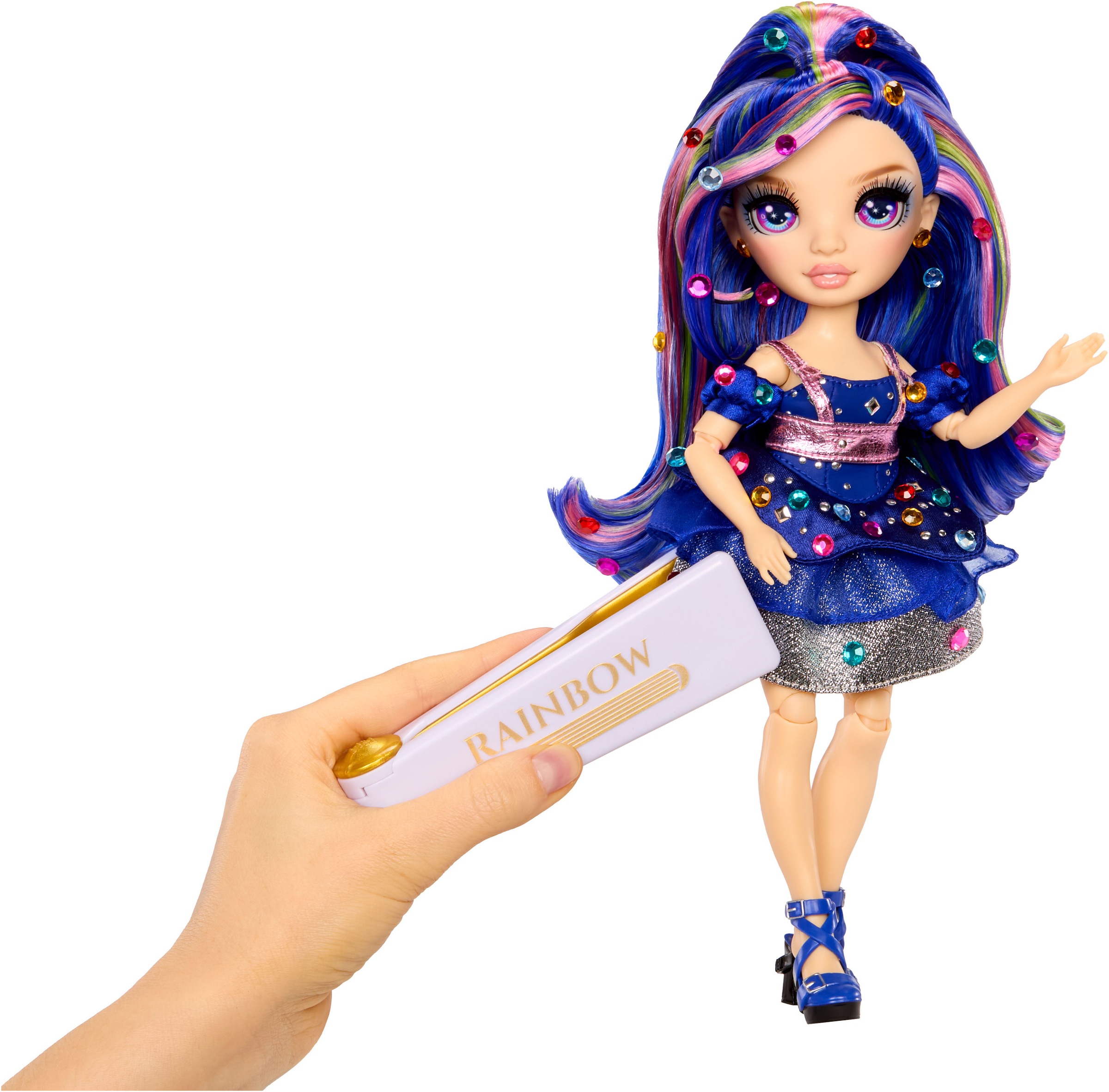 RAINBOW HIGH Anziehpuppe »Rainbow High Be Dazzling Fashion Dolls- Genevieve Bleue«
