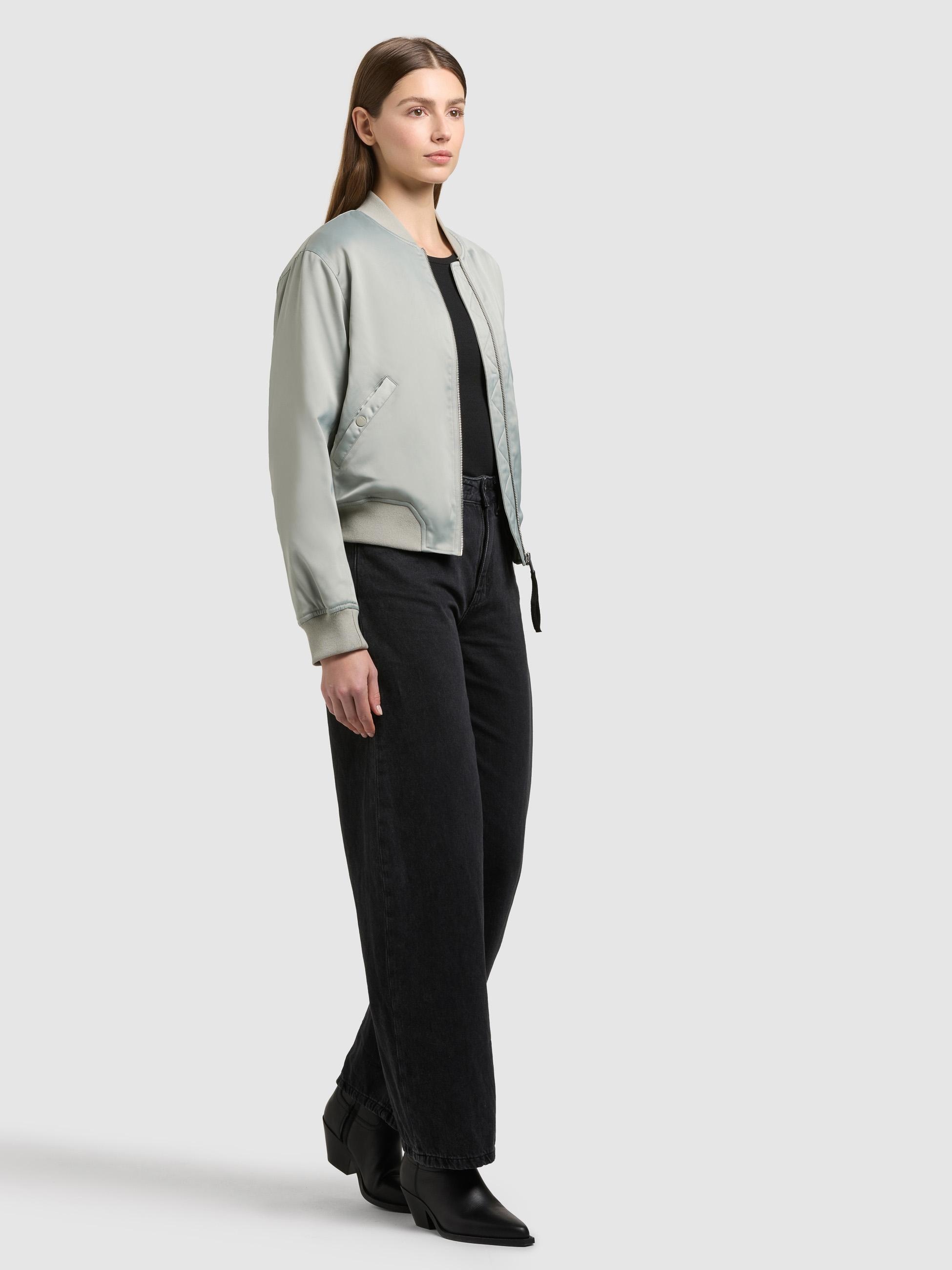 khujo Bomberjacke »Bomberjacke Beth« ohne Kapuze Seidig glatte Blousonjacke