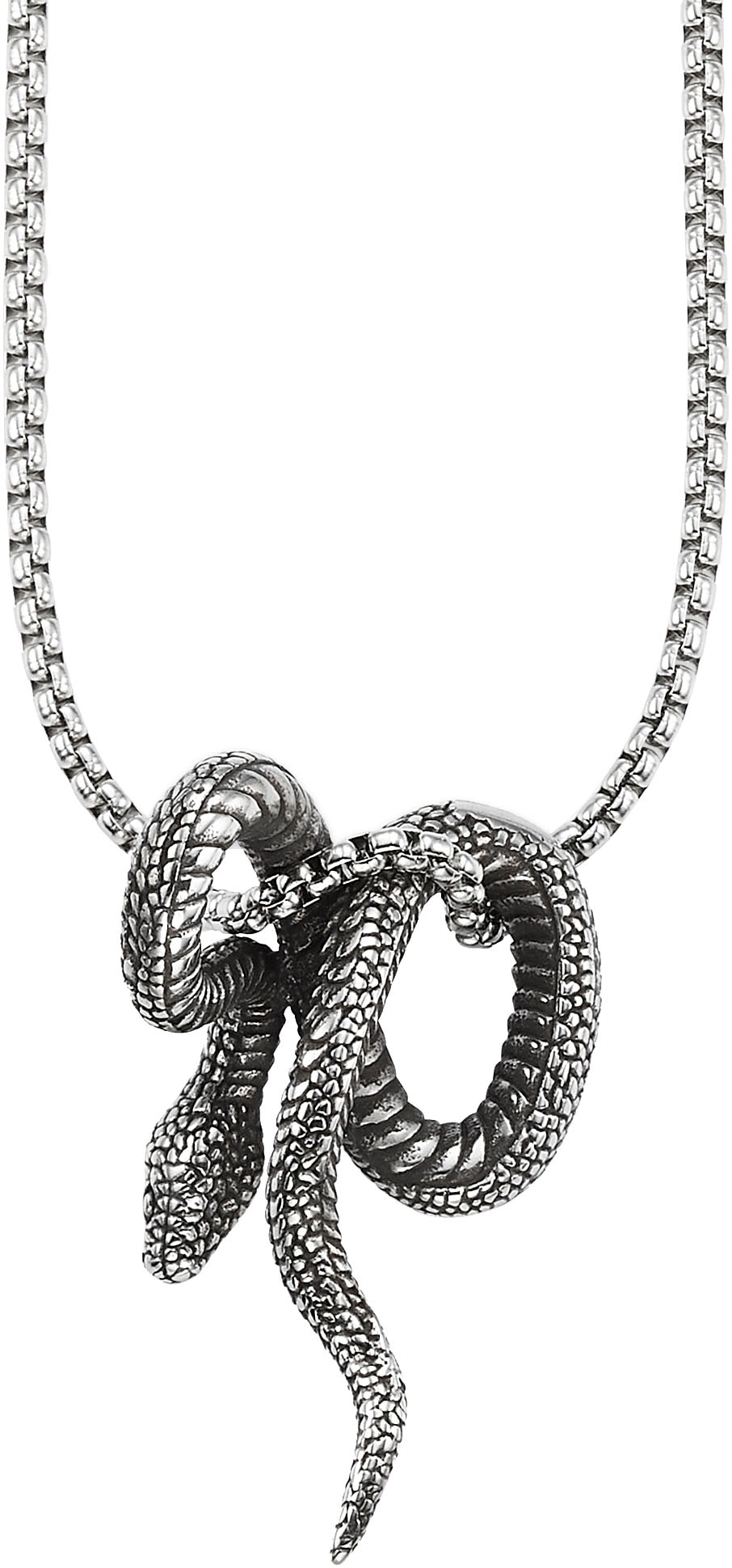 Bruno Banani Kette mit Anhänger »Schmuck« in schwarz, Größe Länge: 55 Breite: 2,8 mm