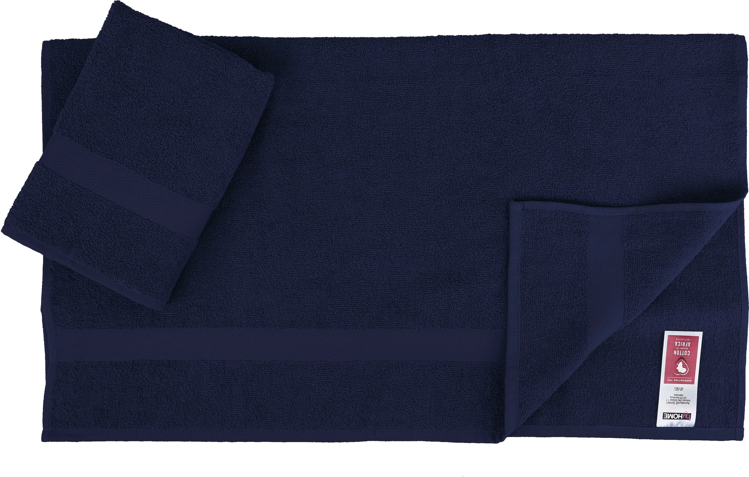 my home Handtuch Set »Nela«, Set, 6 tlg., Walkfrottier, mit Bordüre, einfarbiges  Handtuch-Set aus 100% Baumwolle kaufen bei OTTO