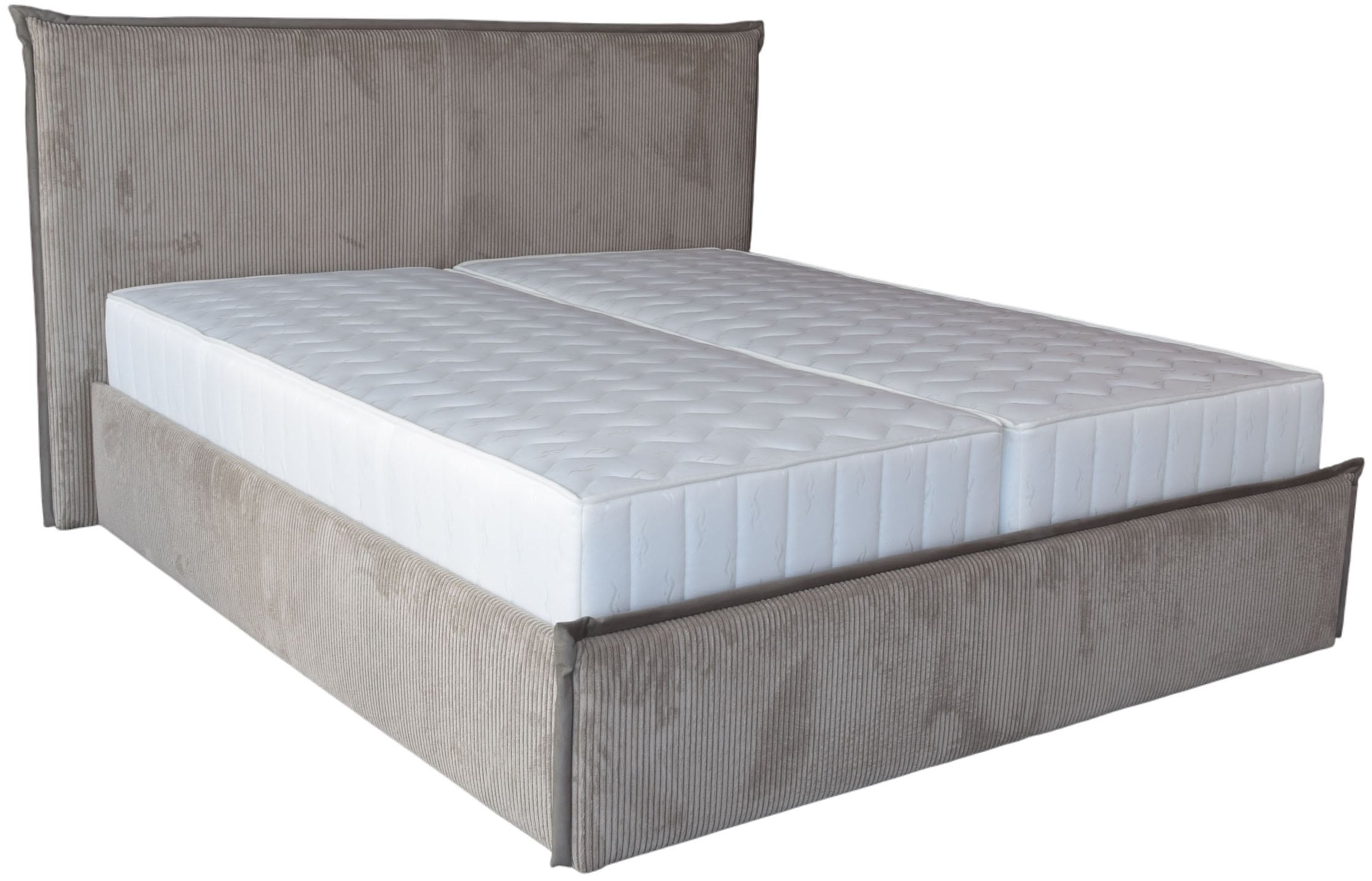 COLLECTION AB Polsterbett »Marla erhältlich in der Breite 180x200cm, mit Cordstoff bezogen« wahlweise mit Lattenrost und King-Matratze (28cm)