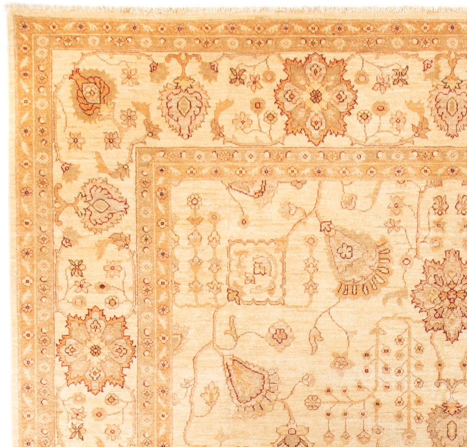 morgenland Orientteppich »Ziegler - 406 x 288 cm - beige«, rechteckig,  Wohnzimmer, Handgeknüpft, Einzelstück mit Zertifikat online bei OTTO