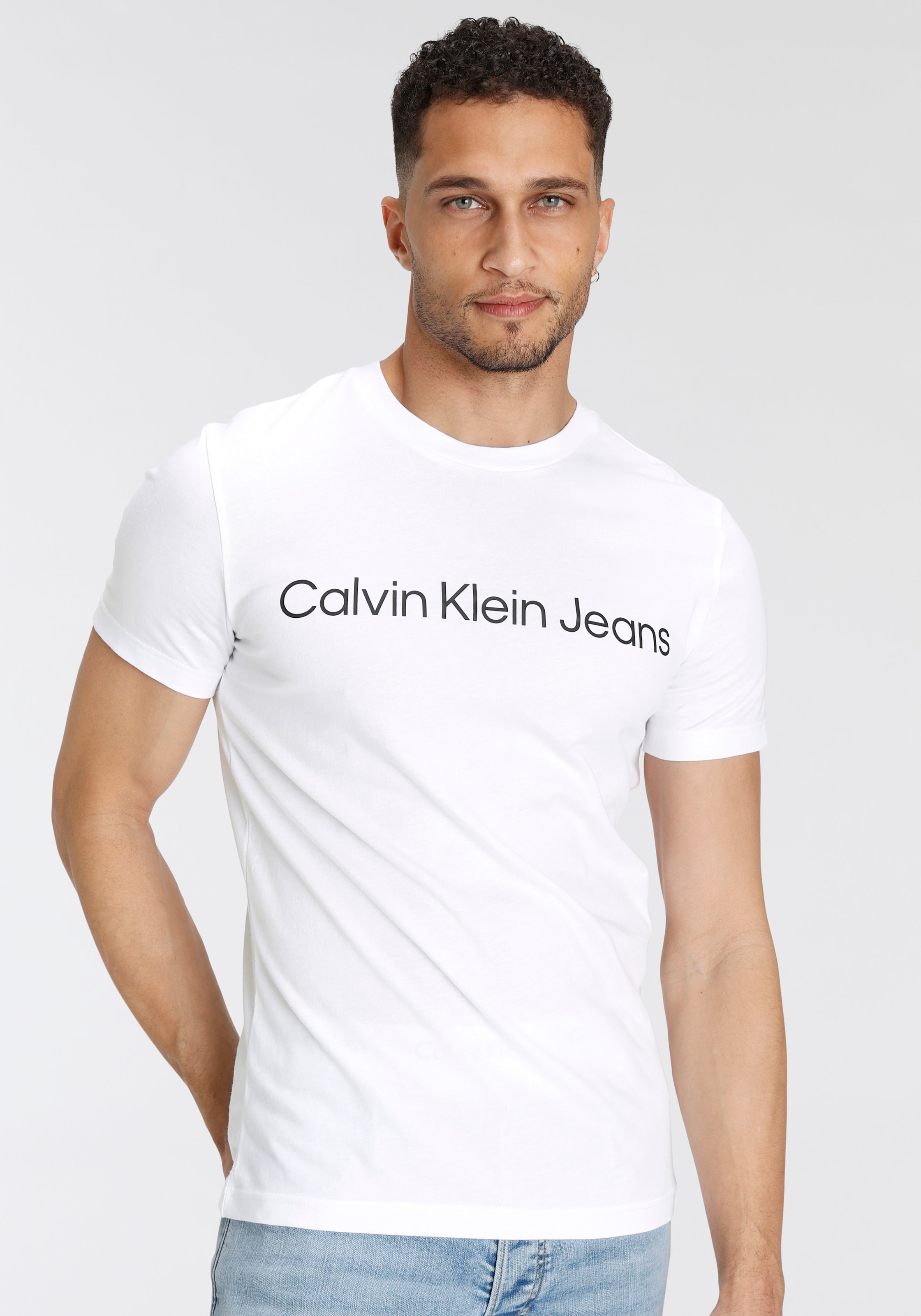 Calvin Klein Jeans T-Shirt »CORE INSTITUTIONAL LOGO SLIM TEE« online  shoppen bei OTTO