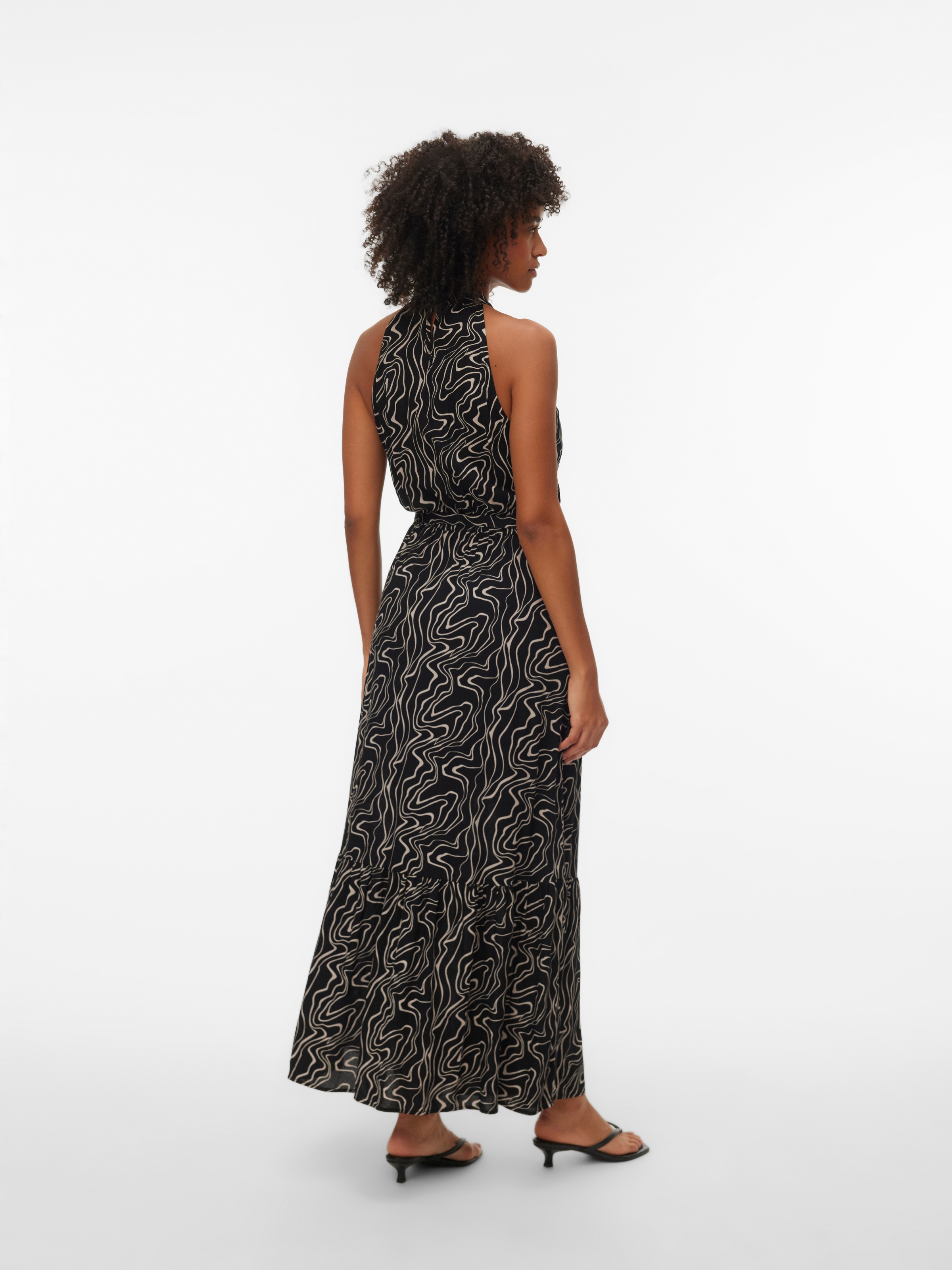 Vero Moda Maxikleid »VMEASY JOY S/L LONG HALTERNECK DRESS WVN« Viskose