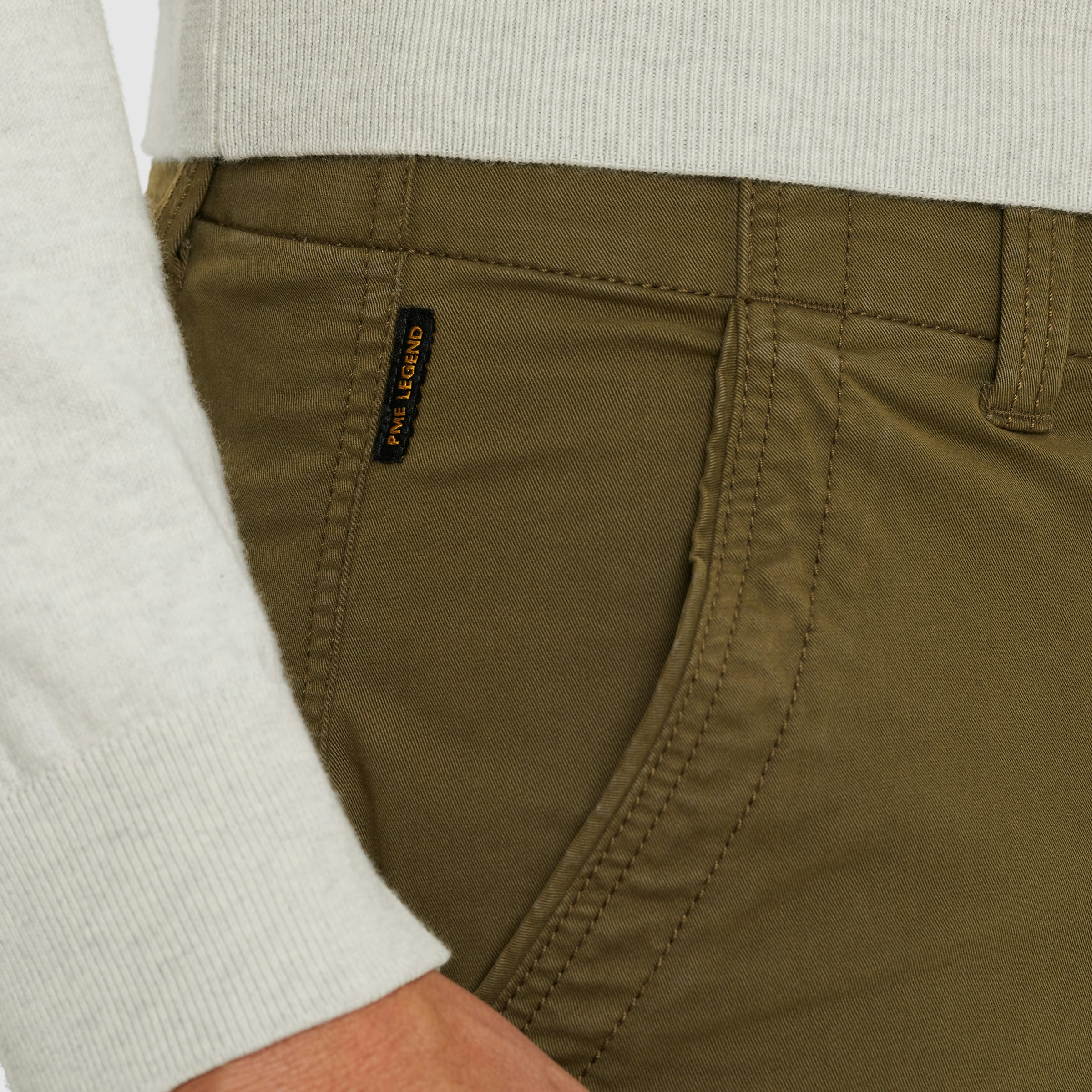 PME LEGEND Cargohose »Nordrop Stretch Twill«, mit Logo Stickerei