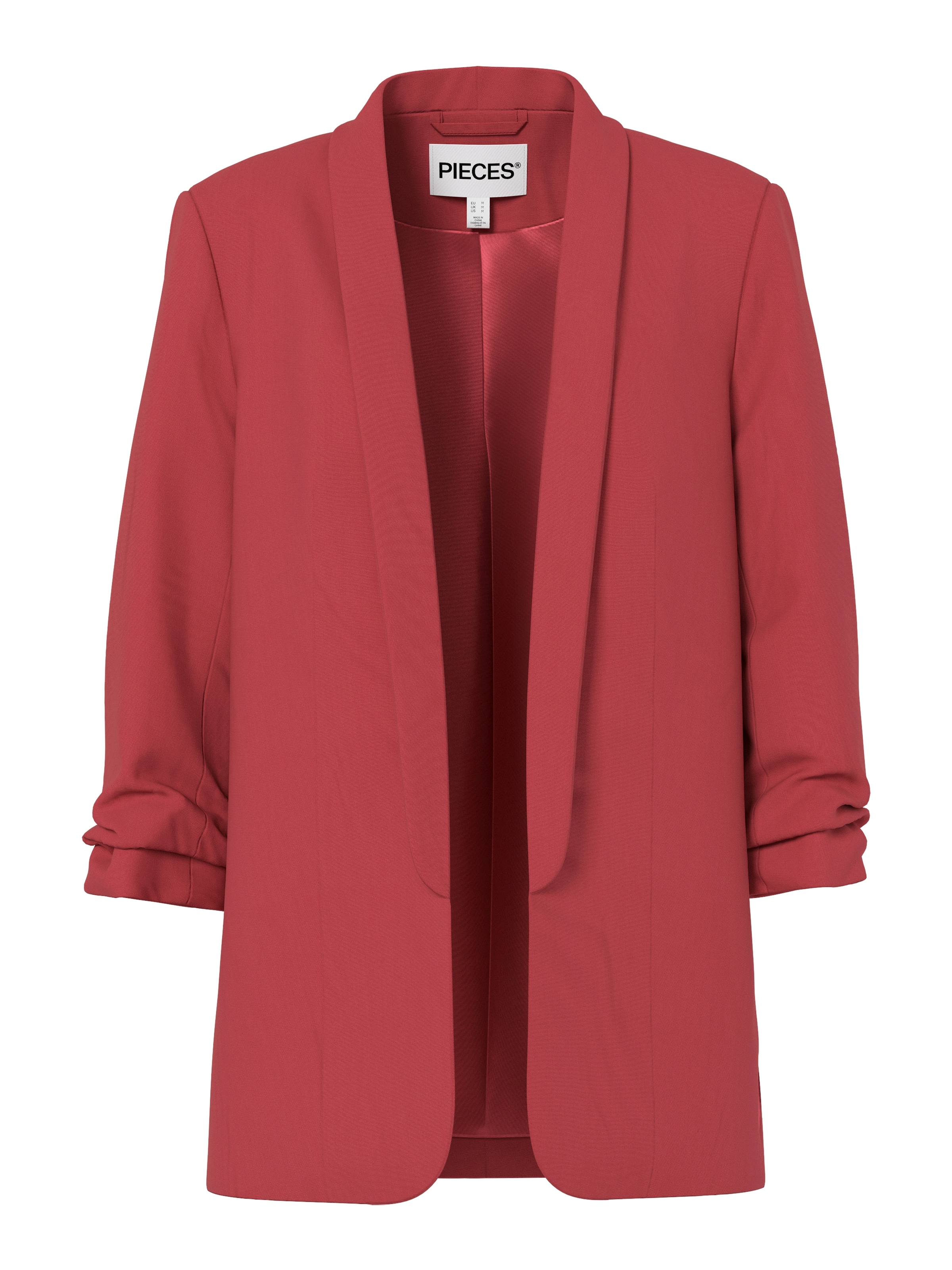 pieces Blusenblazer »PCBOSELLA 3/4 BLAZER NOOS« Materialmix, regular fit