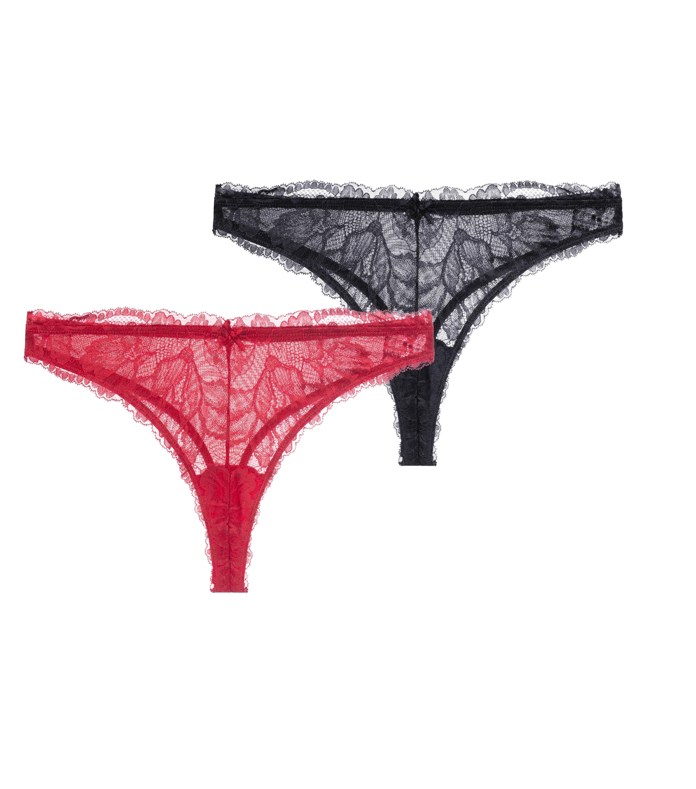 Dorina Tanga »Perfect Lace« 2er Pack,  aus federleichter Spitze, hochgeschnitten