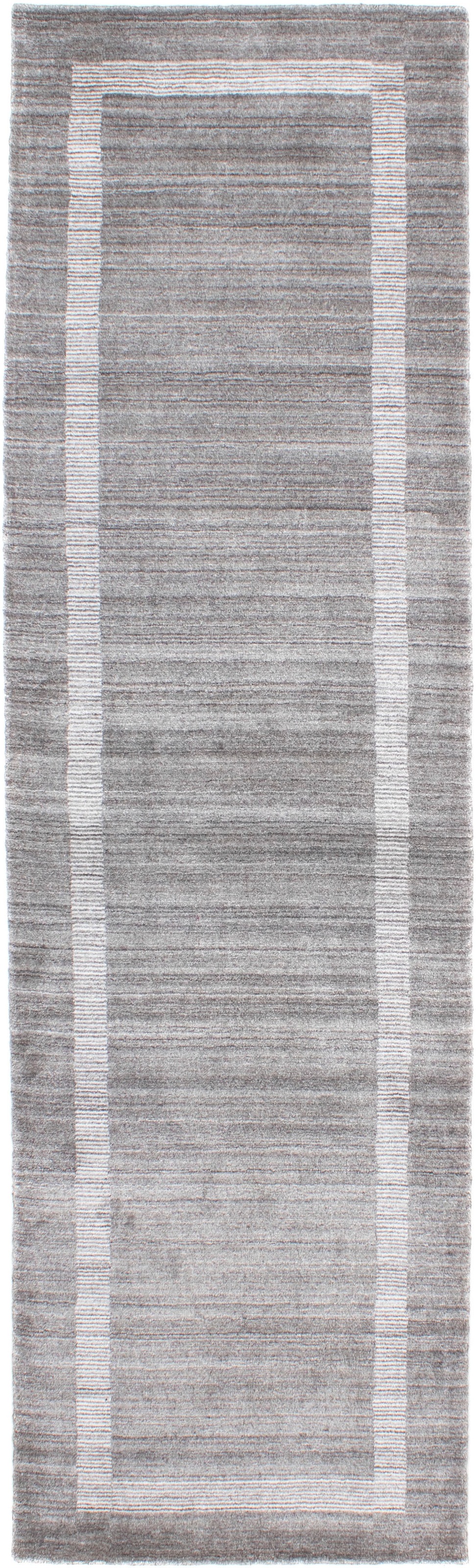 morgenland Teppich »Vintage - 300 x 80 cm - grau«, rechteckig, Wohnzimmer, Handgeknüpft, Einzelstück mit Zertifikat