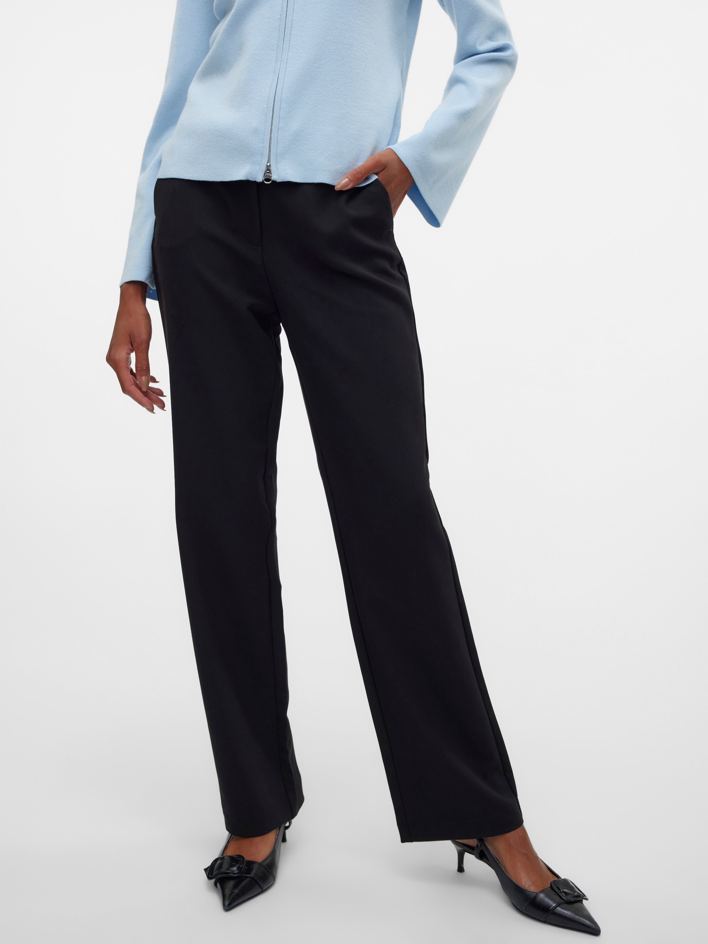 Vero Moda Anzughose »VMCLAIR MW STRAIGHT PANT NOOS«