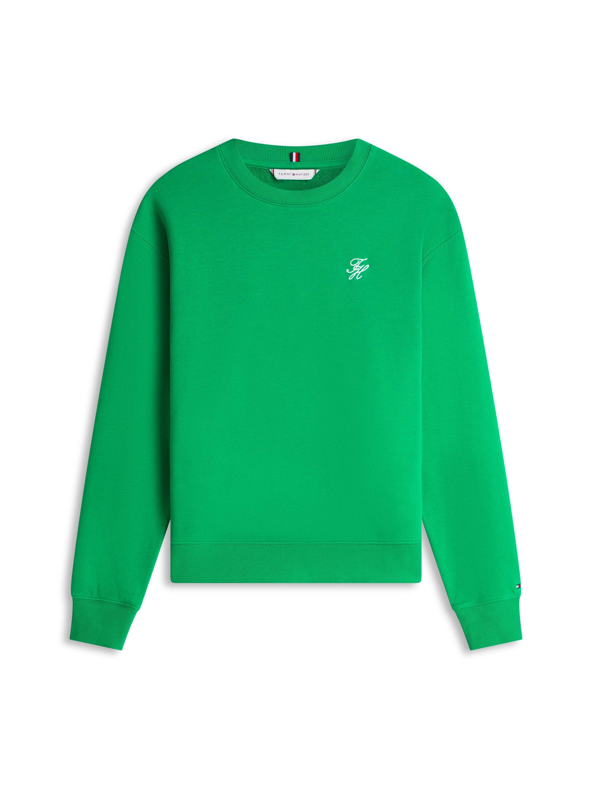 Tommy Hilfiger Sweatshirt »TH SCRIPT REG SWEATSHIRT«, mit kleinem Logo-Stick

