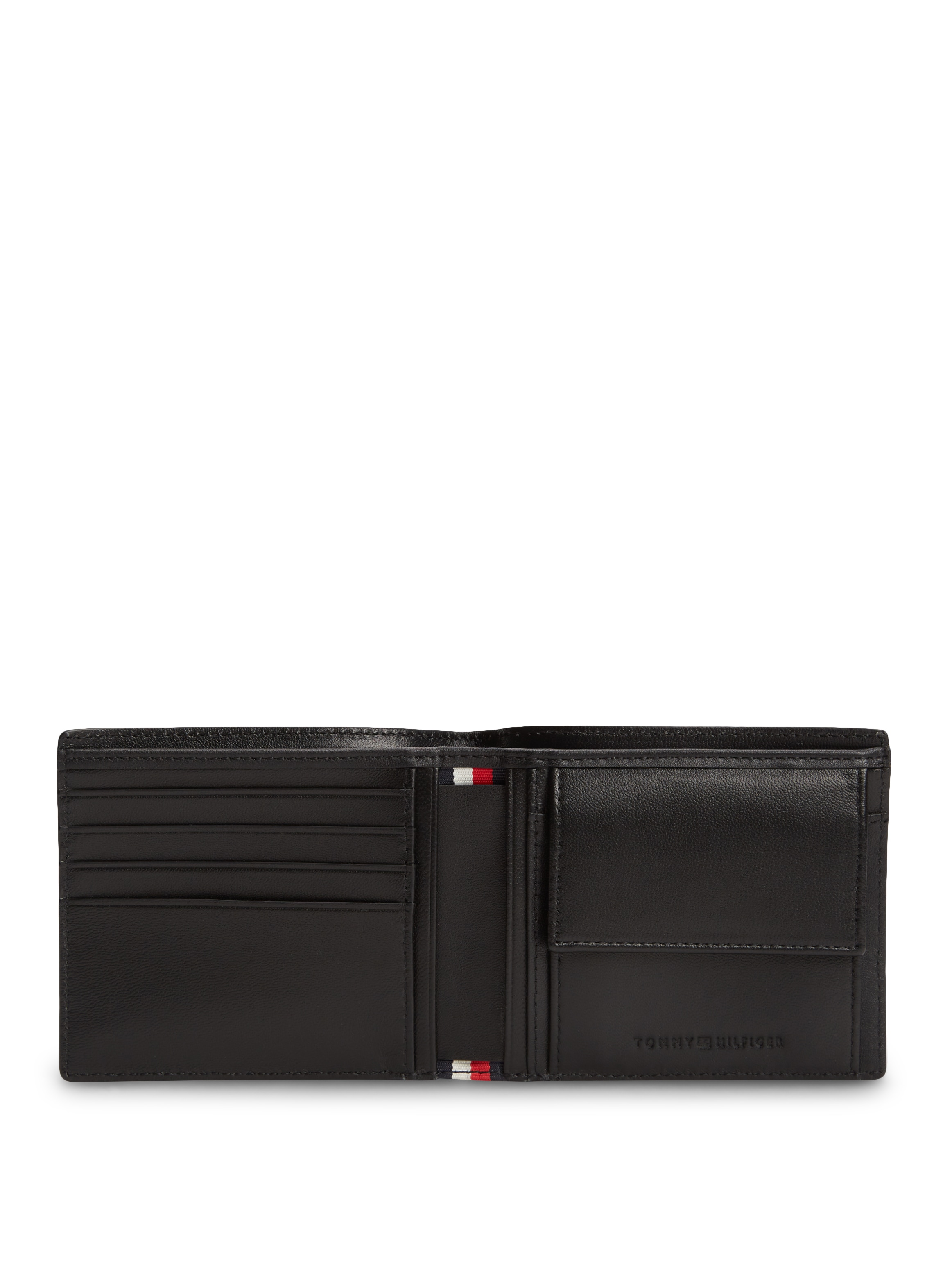 Tommy Hilfiger Geldbörse »TH EMBOSS CC AND COIN« Unisex Geldbeutel, Portemonnaie mit Logoflag