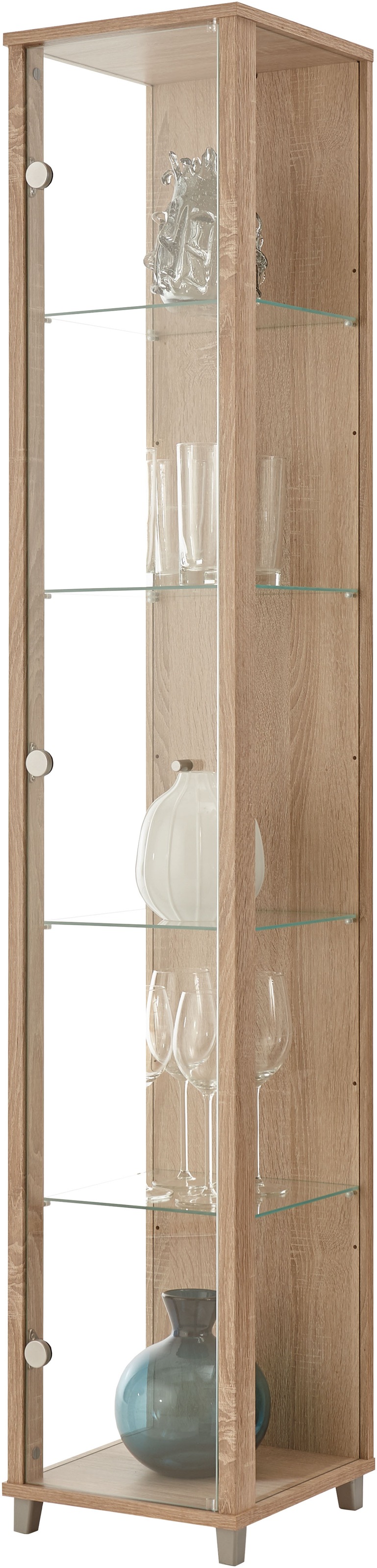 fif möbel Vitrine »OPTIMA Höhe ca. 172 cm«, Standvitrine/Glasvitrine 1x Glastür,perfekt für Sammler,Sammlervitrine