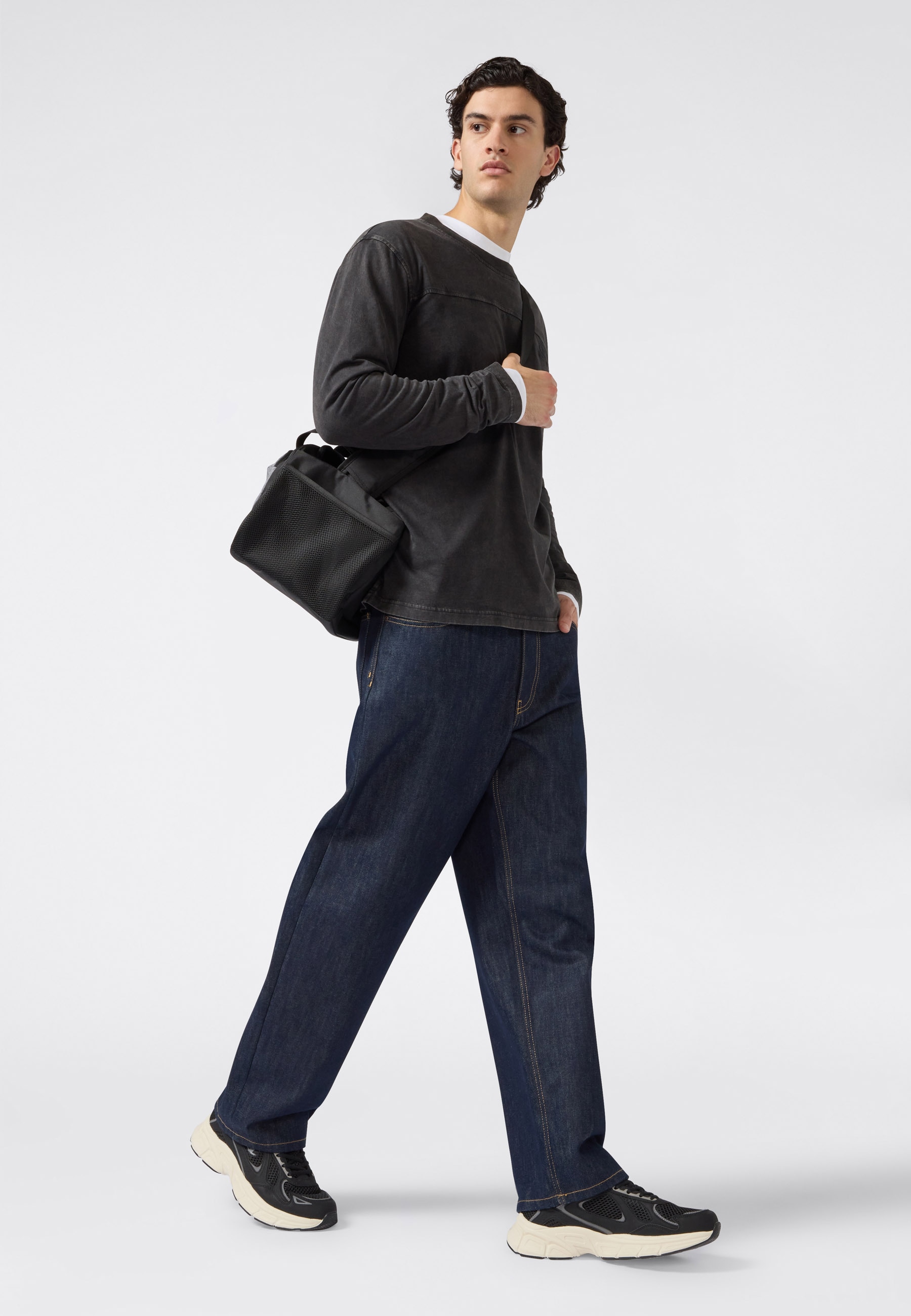 Champion Langarmshirt »ICONS Wash Crewneck Long Sleeve T-Shirt«, (1 tlg.)