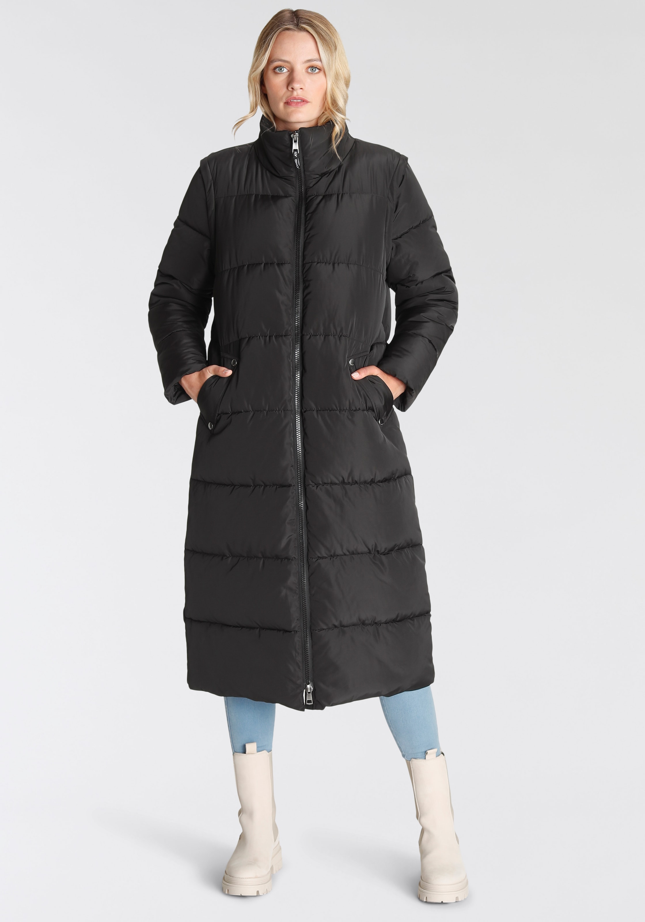 ONLY Steppmantel »ONLIRINA X-LONG 2IN1 PUFFER OTW«, auch als Weste tragbar