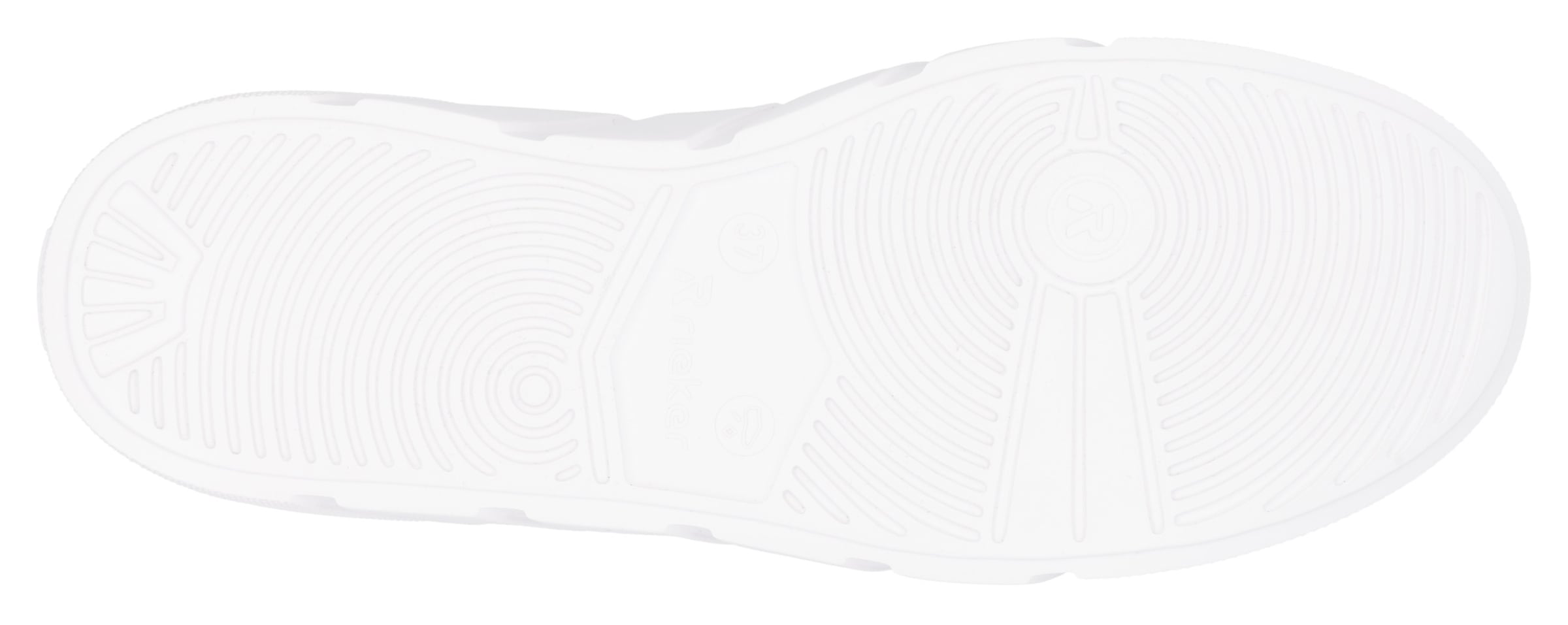 RIEKER Sport Plateausneaker, Freizeitschuh, Halbschuh, Schnürschuh mit seitlicher Perforation