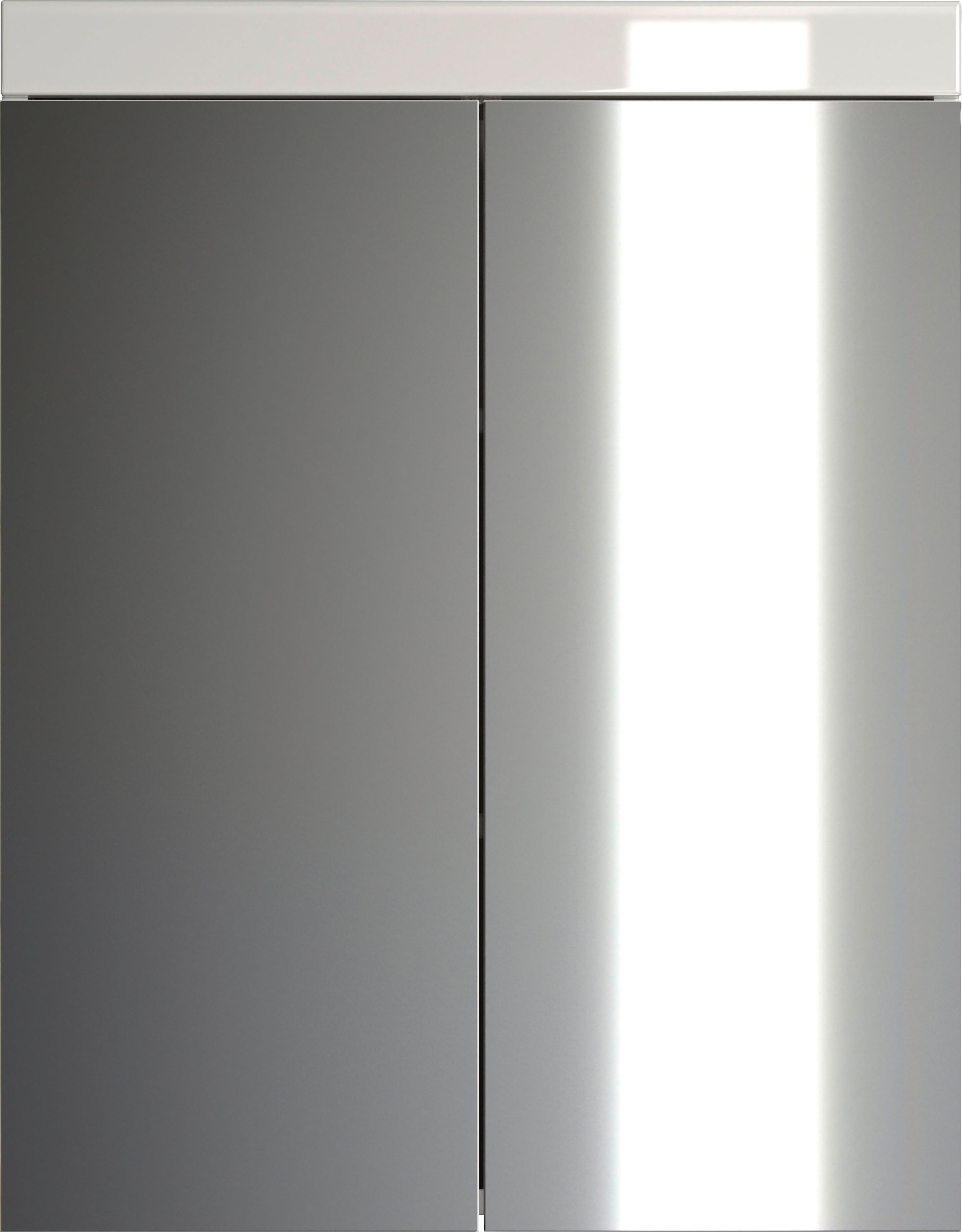 welltime Spiegelschrank »Avena«, Badezimmerschrank wahlweise mit Aufsatzleuchte - (B/T/H) 60/17/77 cm