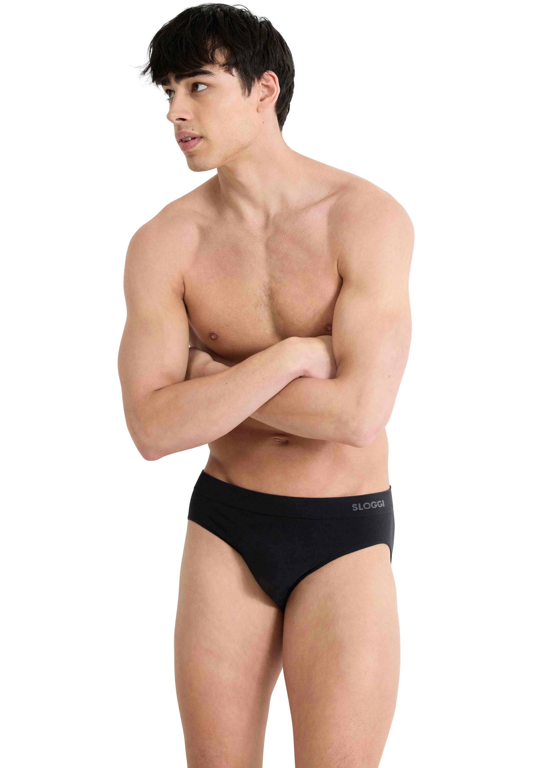 sloggi Slip »Men GO Smooth« Packung, 2er Pack, 2 nahtlos, atmungsaktiv, Baumwollmix, ohne Eingriff, elastisch