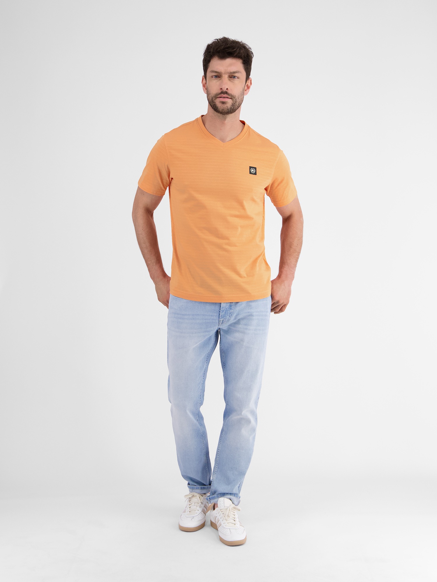 LERROS T-Shirt »LERROS Herren T-Shirt mit V-Ausschnitt«