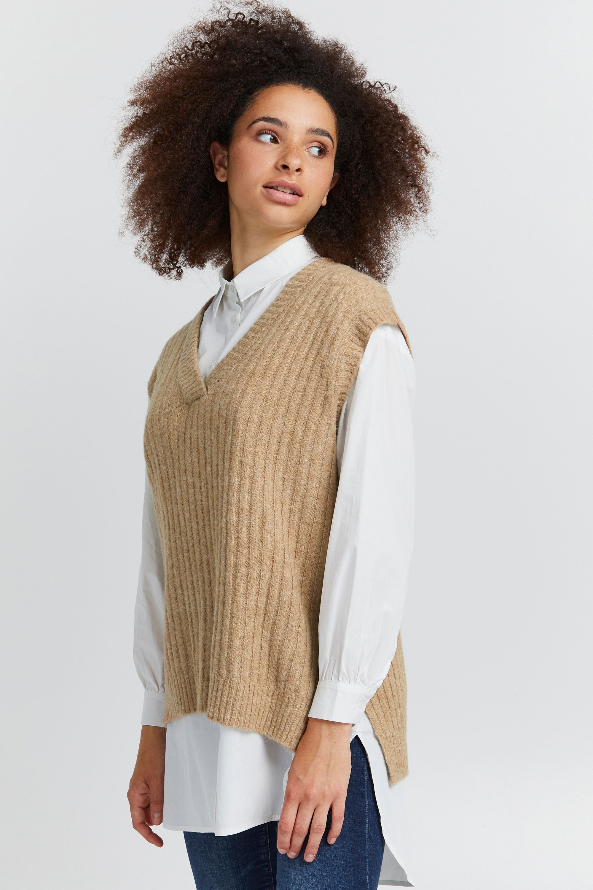Ichi Strickjacke »Pullunder IHKamara«