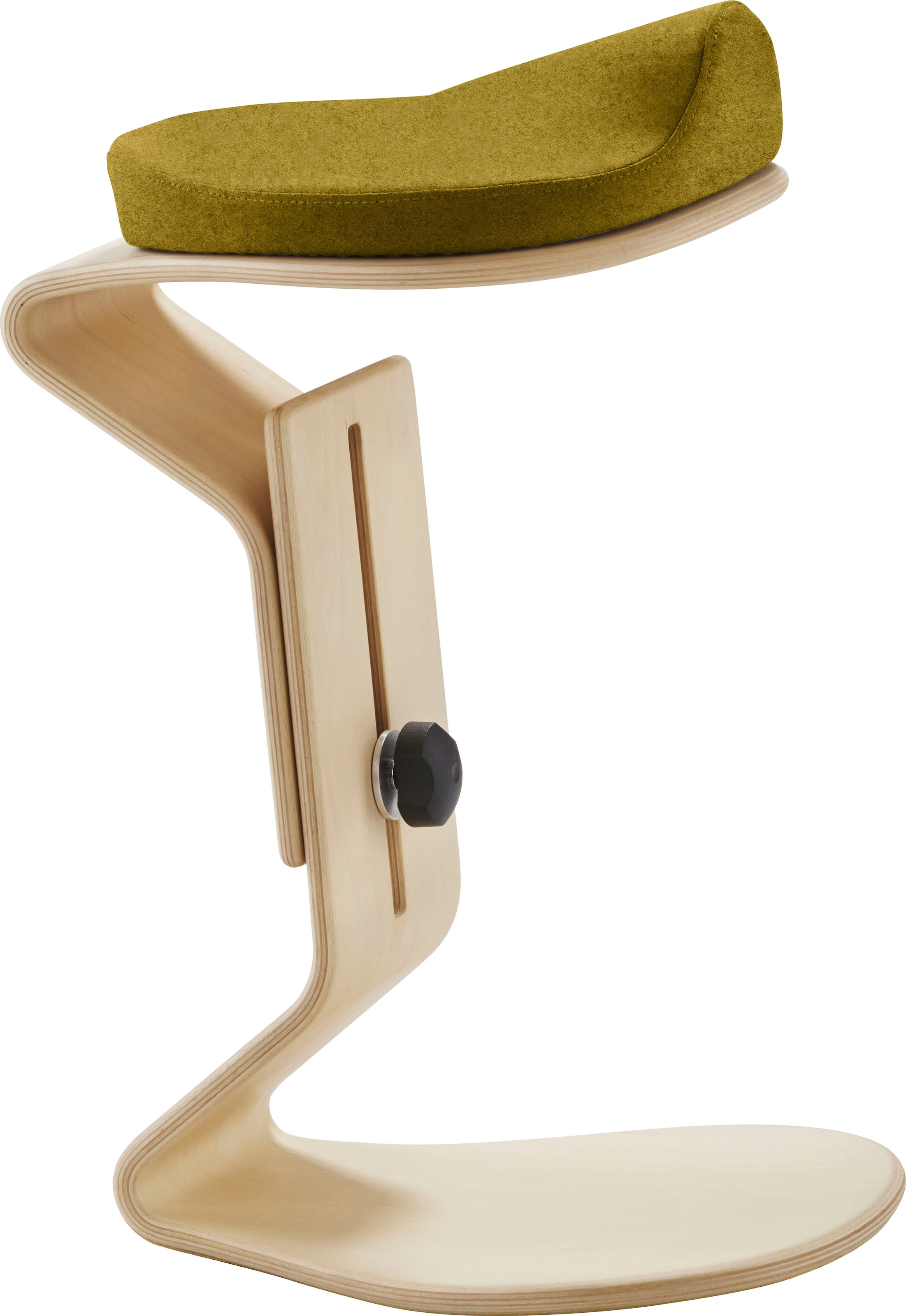 Mayer Sitzmöbel Sitzhocker »1189« 1 Stk. tlg. NEST NATURE Hocker ready mit 3D-/Komfortsitz 1189 in gelb, Größe B/H/T: 38 cm x 56 cm x 39 cm