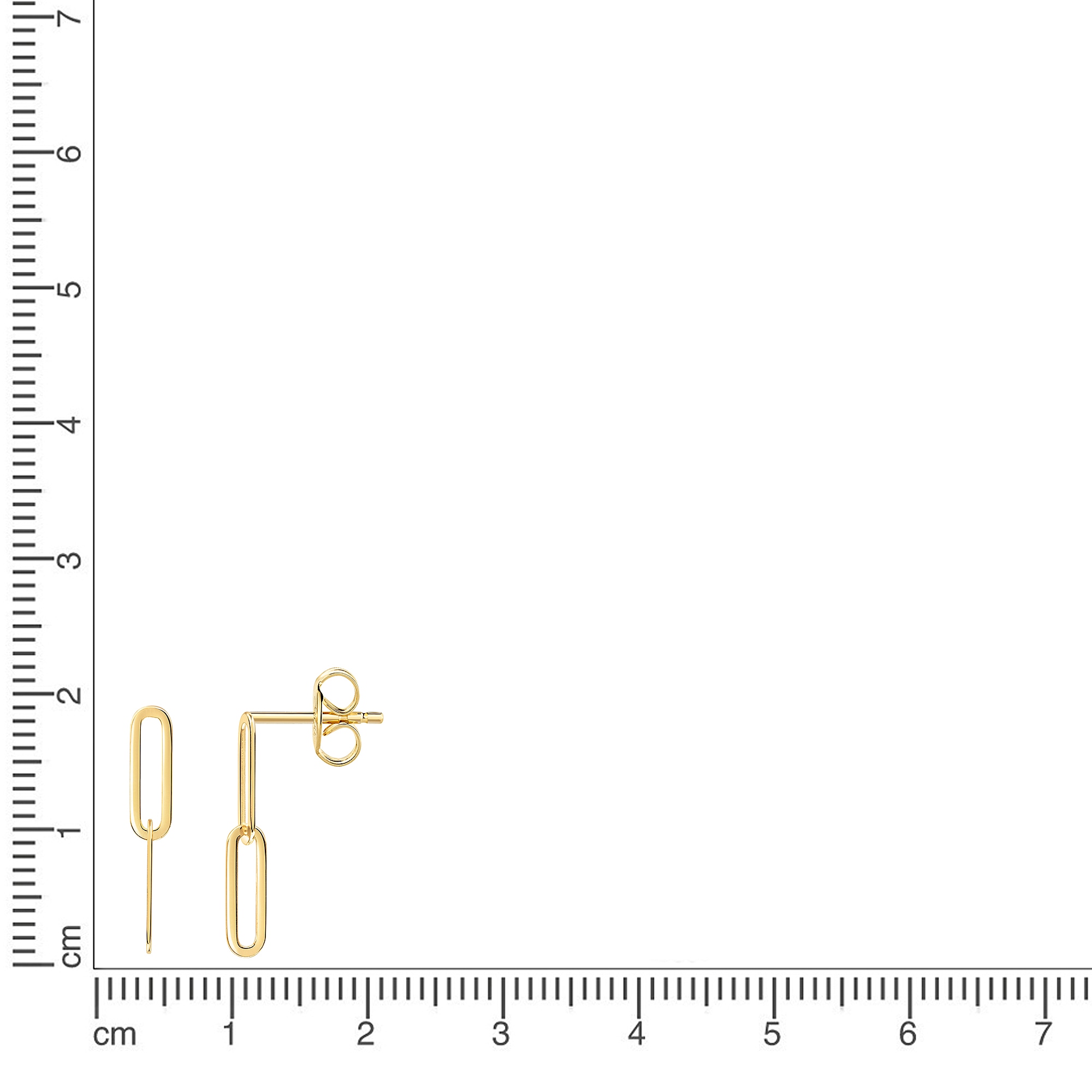 Firetti Paar Ohrstecker »Schmuck Geschenk Gold 375 Ohrschmuck Ohrringe Oval«