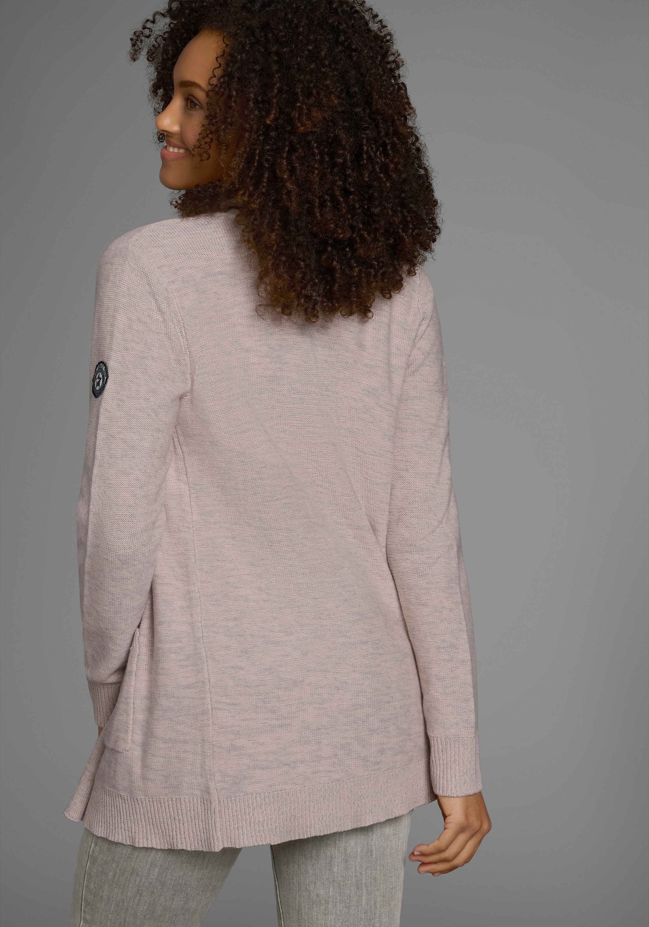 KangaROOS Strickjacke, in melierter Optik