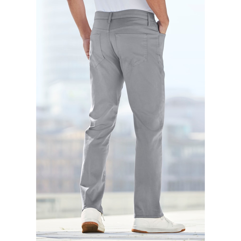 John Devin 5-Pocket-Hose »Straight fit,«, Jeans mit normaler Bundhöhe aus elastischer Denim-Qualität