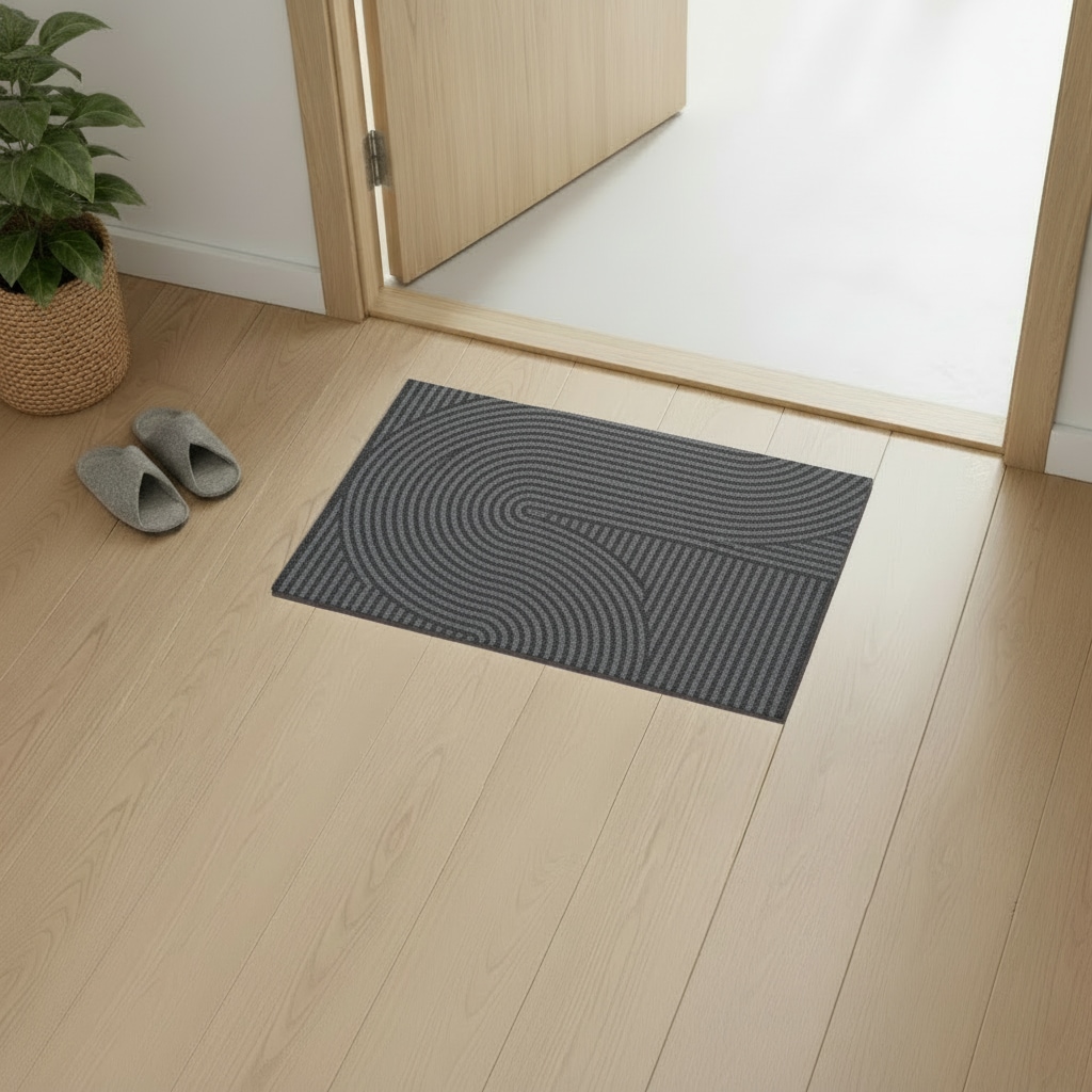 OTTO home Fußmatte »Sammo, Schmutzfangmatte, Teppich, für Hausflur und Wohnbereiche« rechteckig 5 mm Höhe Indoor, Eingangsmatte, Design, Scandi, Zen, rutschfeste Unterseite