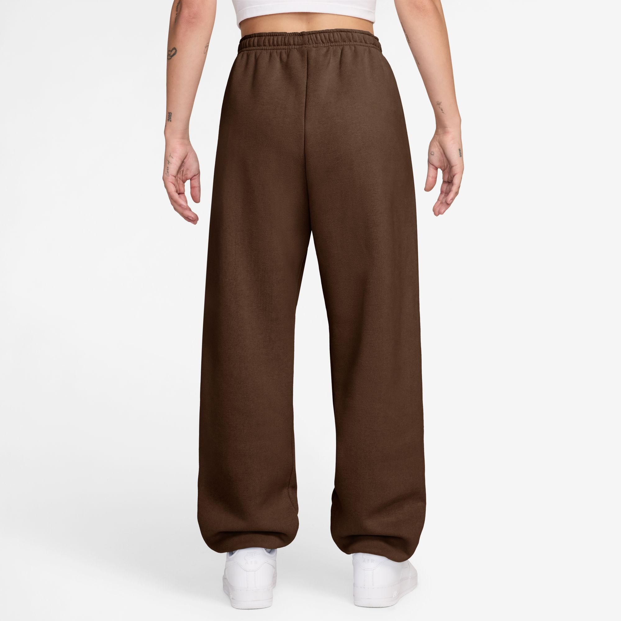 Nike Sportswear Sporthose »W NK STDO FLC MW HR OS CFF PNT«  mit elastischem Bund, aus Baumwolle und Polyester, Basic Passform