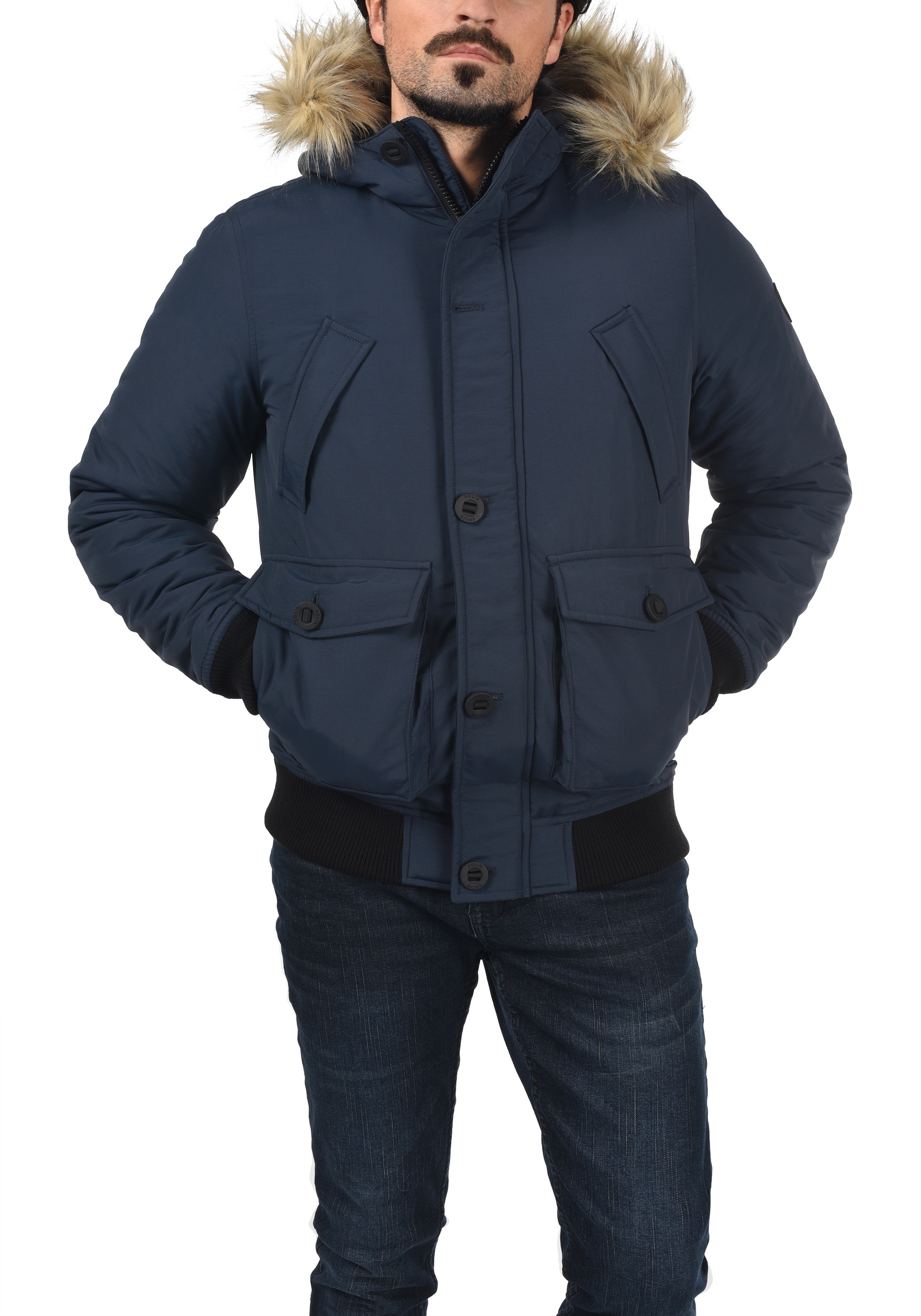 !Solid Winterjacke »Winterjacke SDFrio«, mit Kapuze