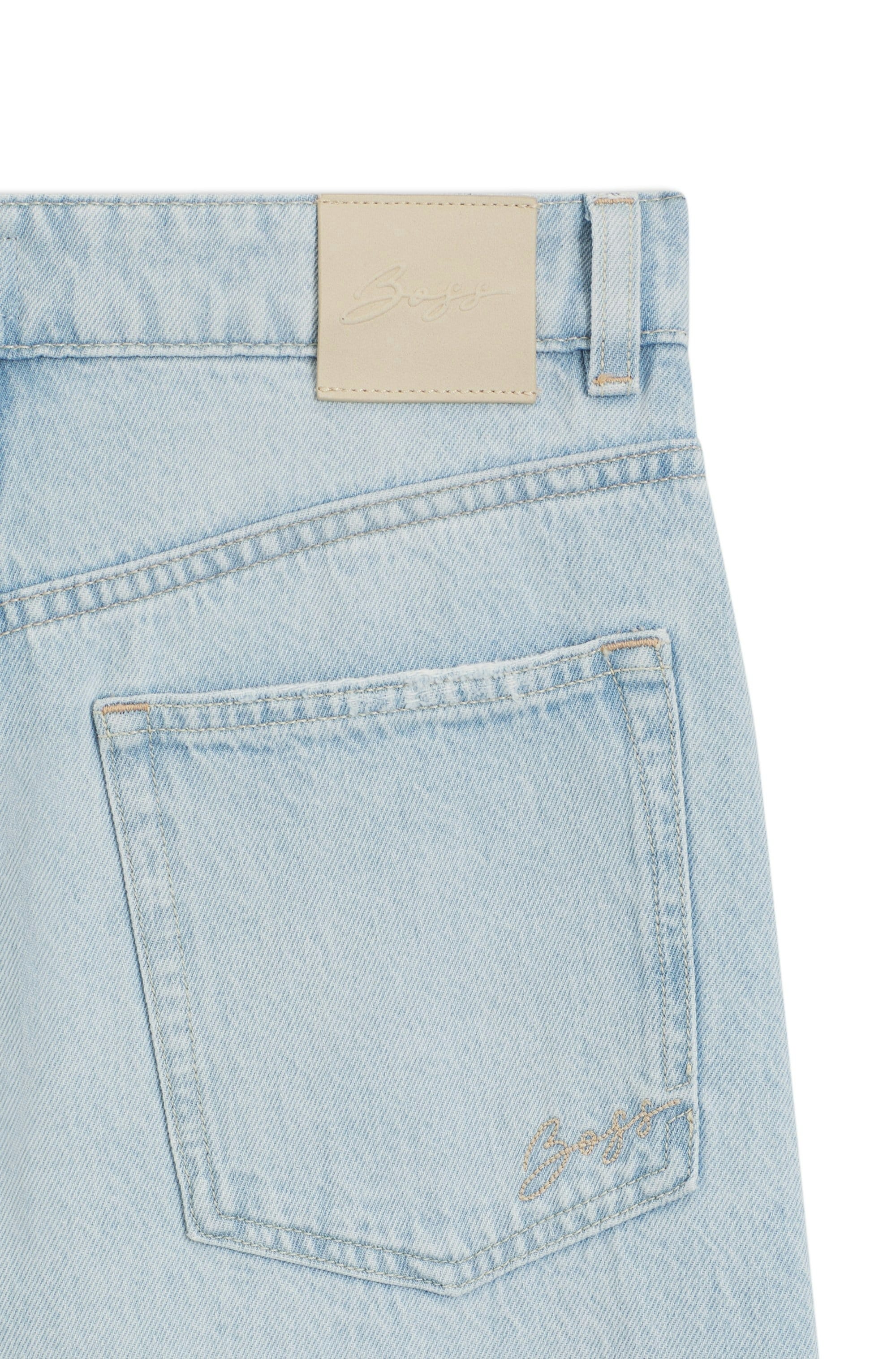 BOSS ORANGE Straight-Jeans »MARLENE CROP Premium Damenmode« High Rise in verkürzter Länge
