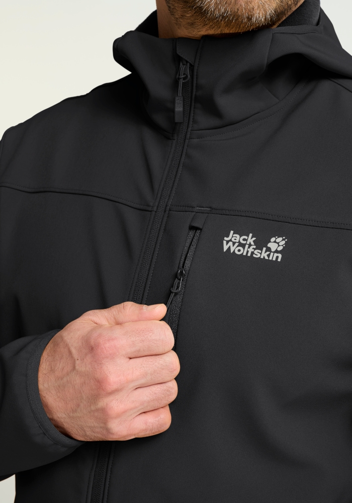 Jack Wolfskin Outdoorjacke »WILD WINDS HOODED JKT M« für Wandern und andere Aktivitäten im Freien