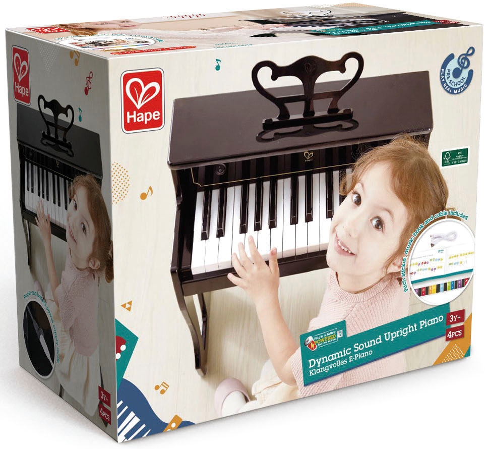 Hape Spielzeug-Musikinstrument »Klangvolles E-Piano«, inklusive Hocker; FSC®- schützt Wald - weltweit