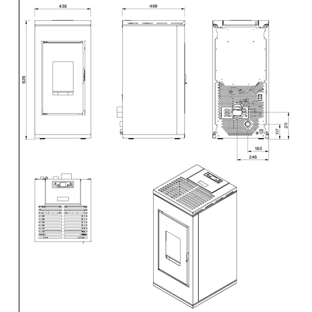 interstoves Pelletofen »J_olene 8«