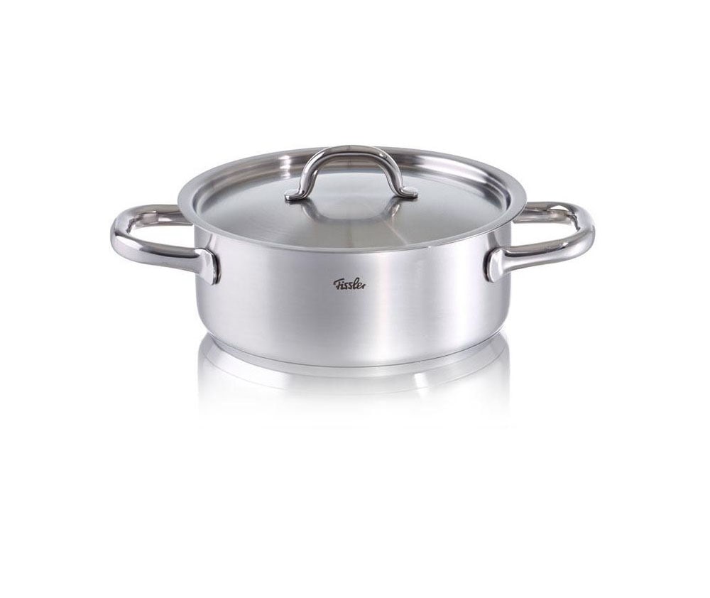 Fissler Topf-Set »Family Line« Set, 1 Bratentopf 20 cm, je 1 Kochtopf 16/20/24 cm, 1 Stielkasserolle 16cm, 9 Stk. tlg. Edelstahl 18/10