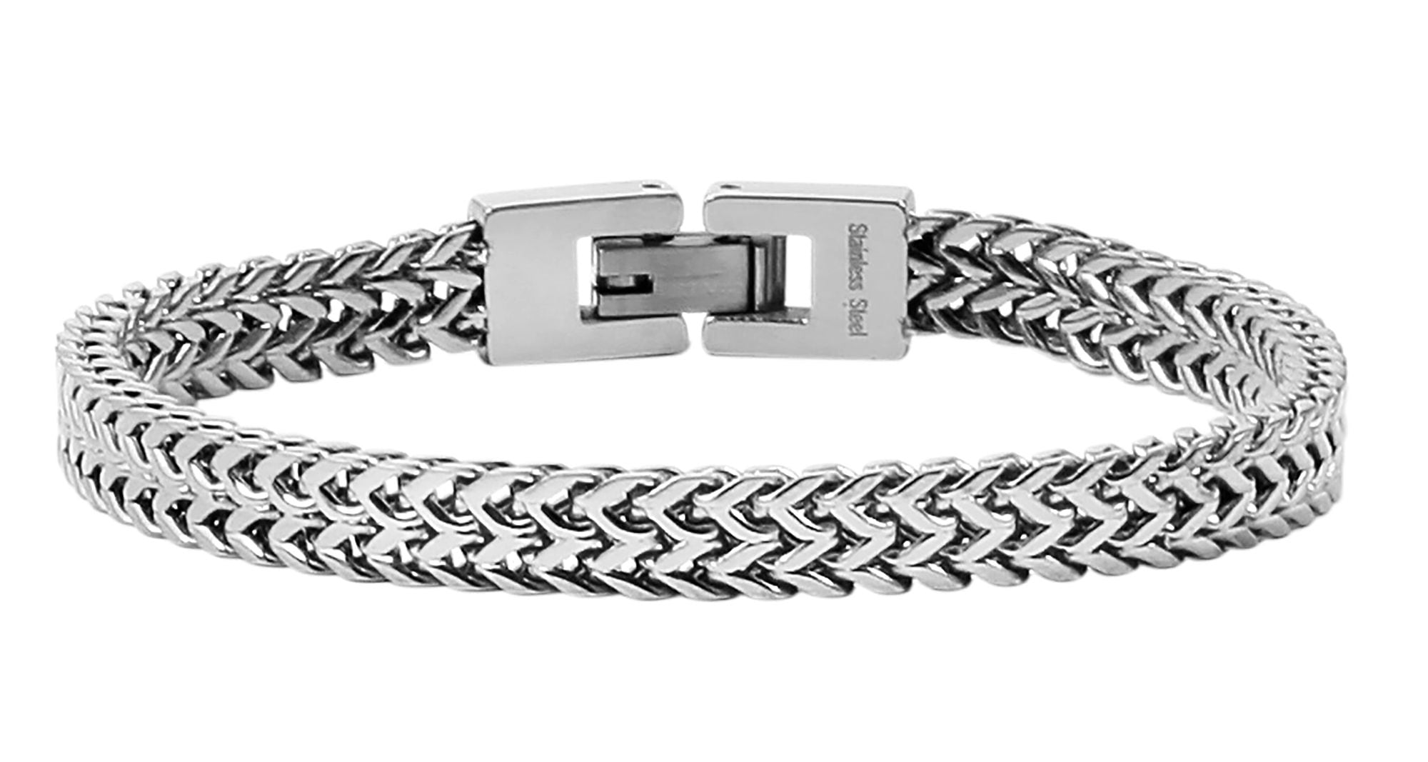 Adelia´s Panzerarmband »Unisex Armband ¿ Panzerarmband aus Edelstahl 21 cm«