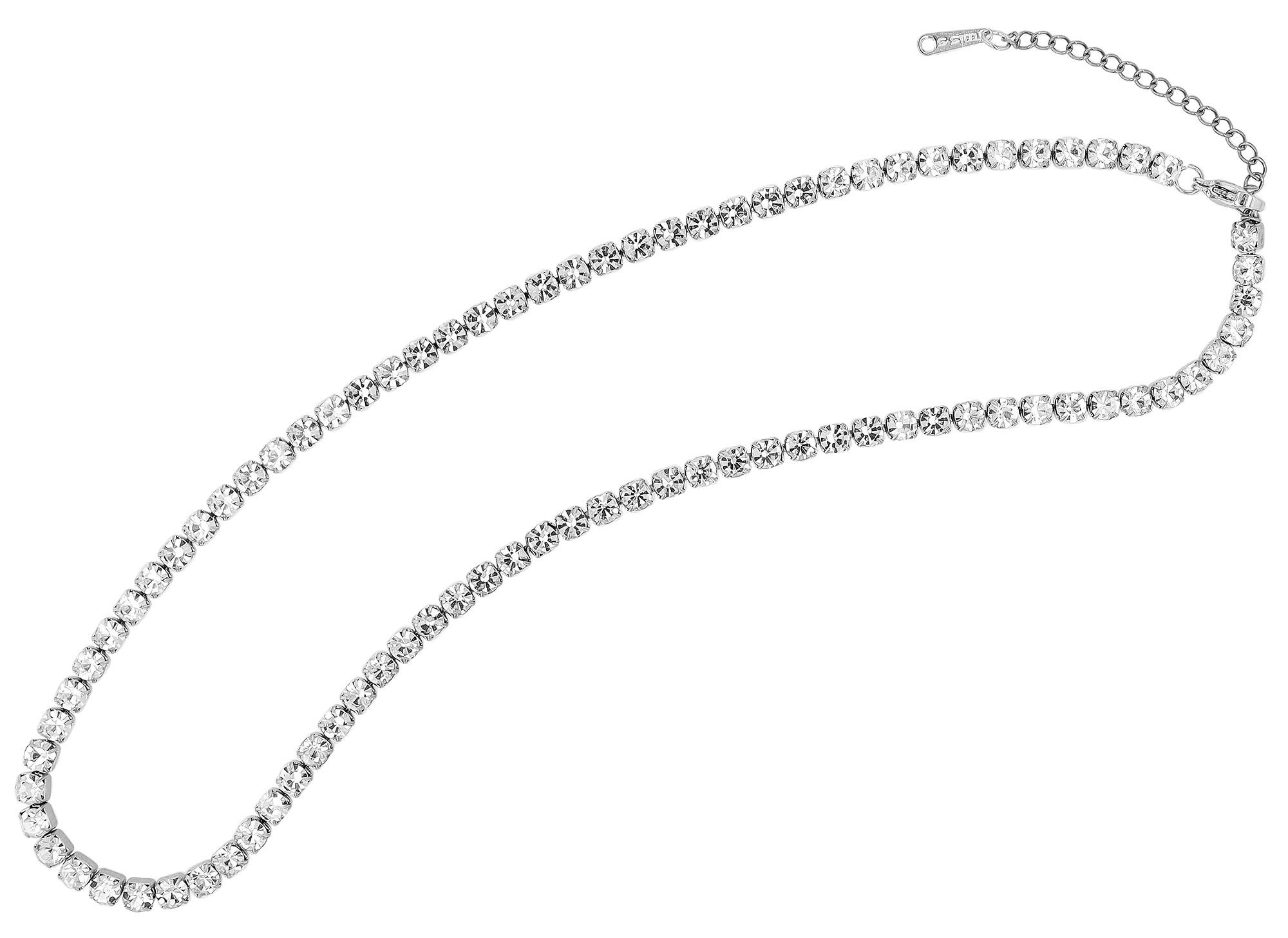 Adelia´s Gliederkette »Damen Halskette aus Edelstahl 40+5«