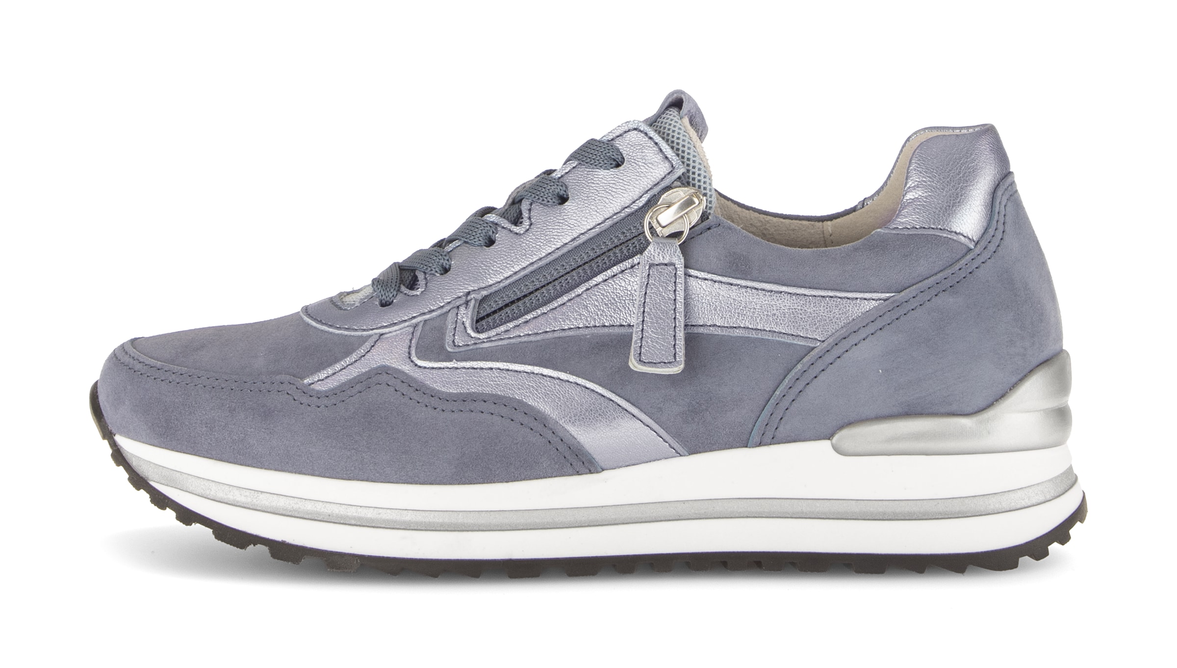 Gabor Plateausneaker »TURIN«  Freizeitschuh, Halbschuh, Schnürschuh, Außenreißverschluss, G-Weite