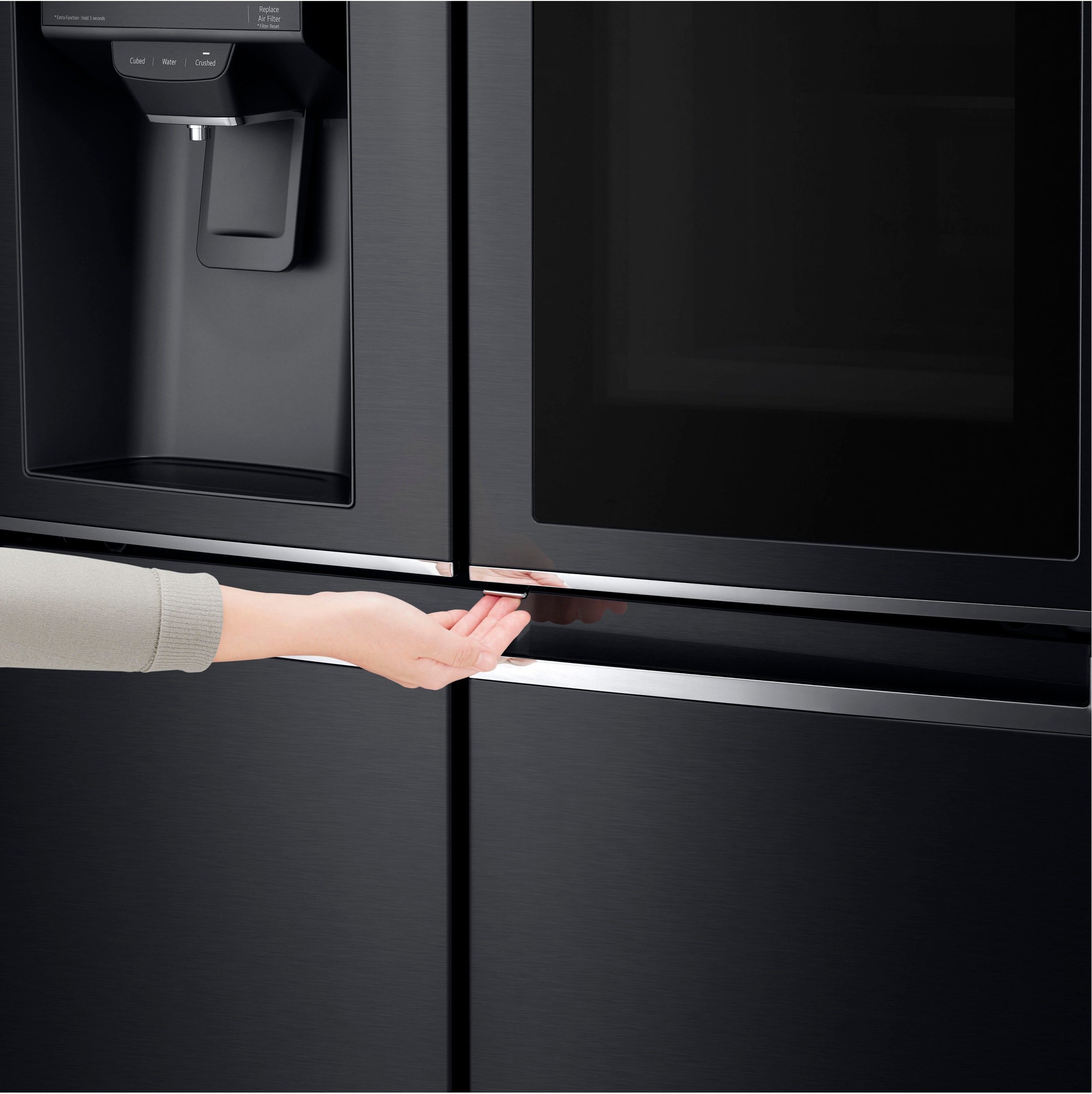 LG Side-by-Side InstaView® MultiDoor »GMX945MCCF«, Craft Ice Bereiter, InstaView™
