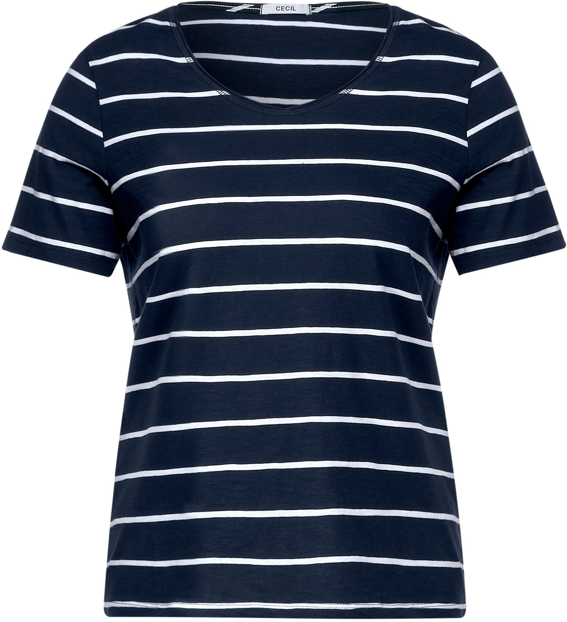 Cecil T-Shirt, mit Rollkante am Ausschnitt bestellen online bei OTTO