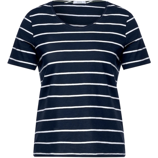 Cecil T-Shirt, mit Rollkante am Ausschnitt bestellen online bei OTTO