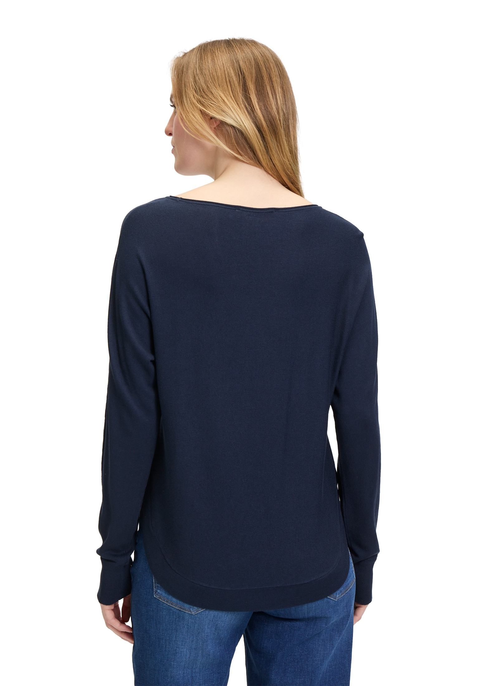 Betty&Co Rundhalspullover »Feinstrickpullover mit U-Boot-Ausschnitt«
