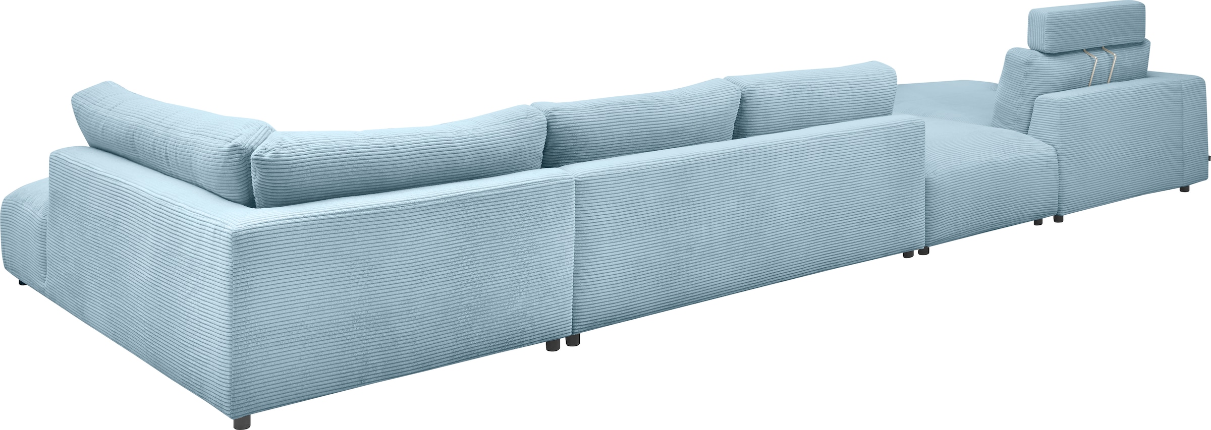Musterring Wohnlandschaft »Lucia U-Form«, Cord-Bezug, inklusive Kopfstütze, Gesamtbreite 524 cm