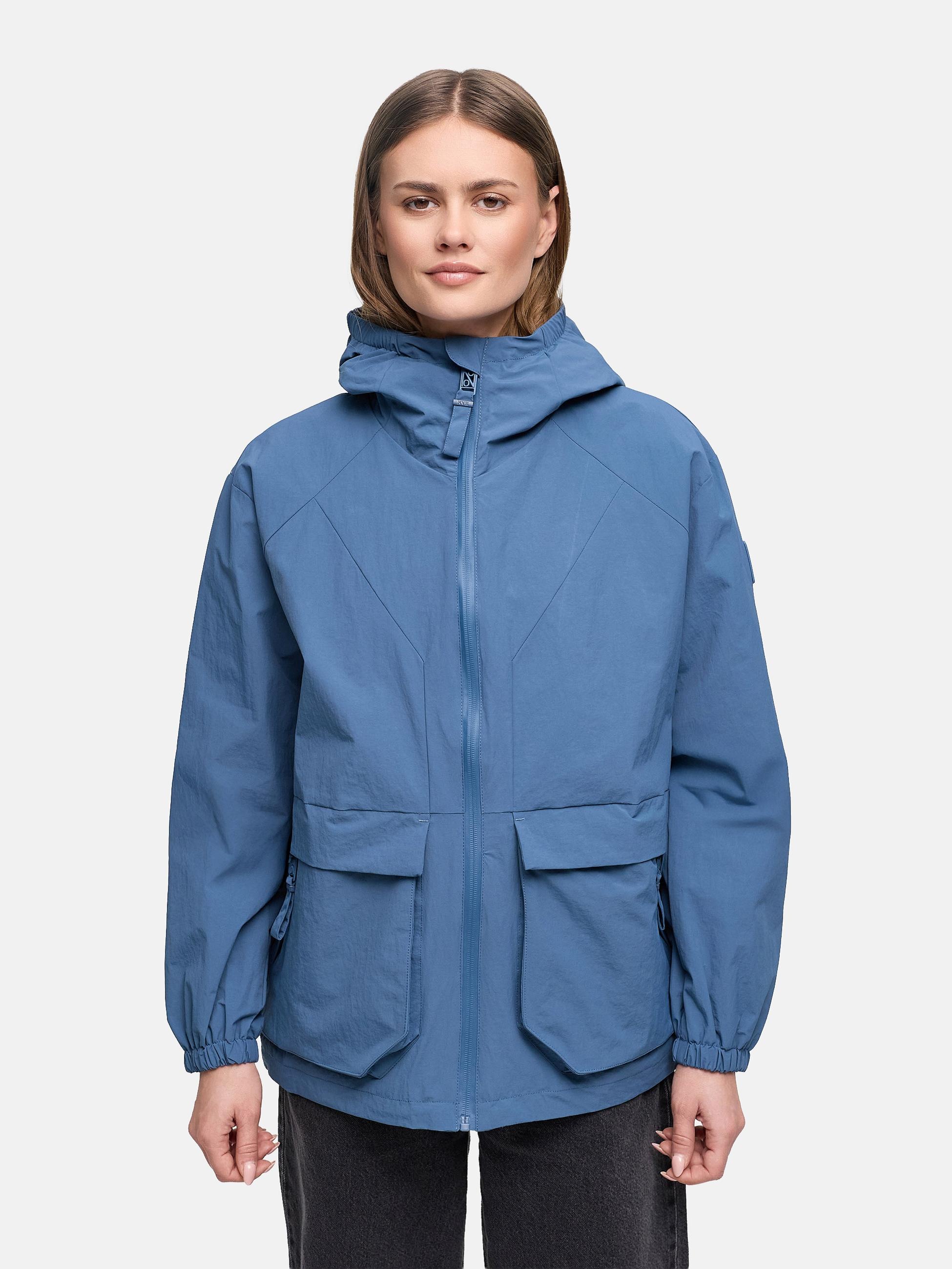 Navahoo Outdoorjacke »Outdoorjacke Donnerwetter 14« mit Kapuze Wasserdichte Übergangsjacke mit Kapuze