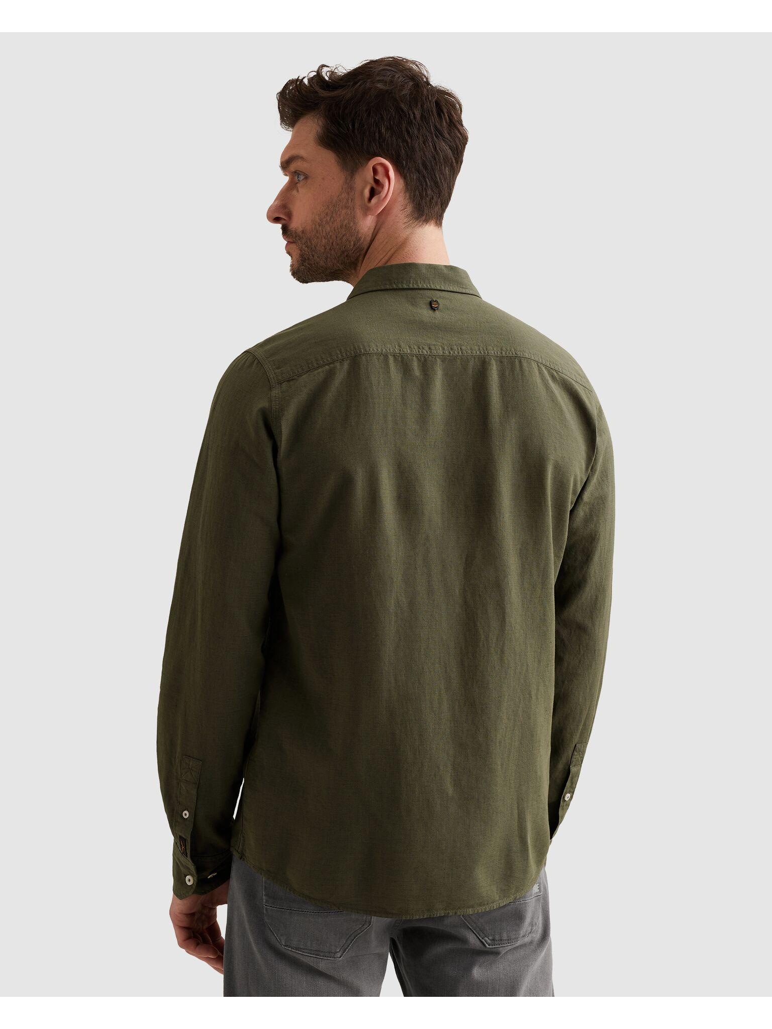 PME LEGEND Langarmhemd mit Logo Stickerei