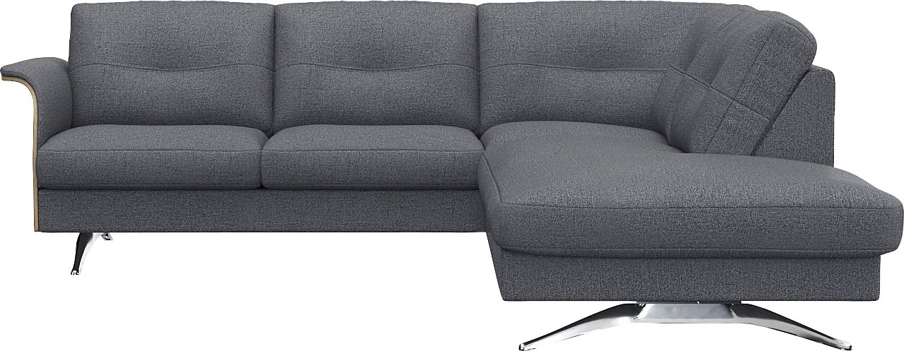 FLEXLUX Ecksofa »Glow, super bequem durch hochwertigem Sitzaufbau mit Federkern, L-Form« Modernes skandinavisches Design