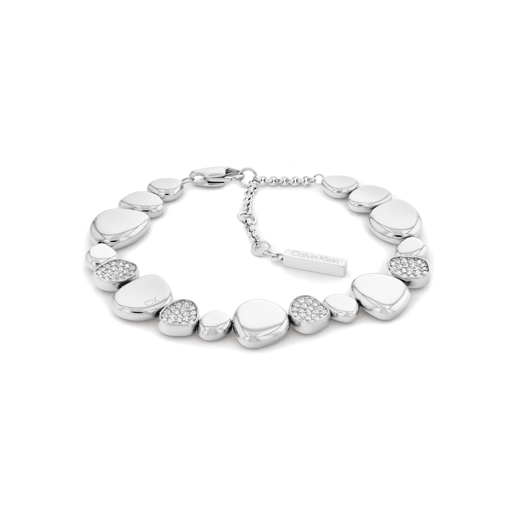 Calvin Klein Armband »Schmuck Edelstahl Armschmuck Ankerkette«, mit Glasstein