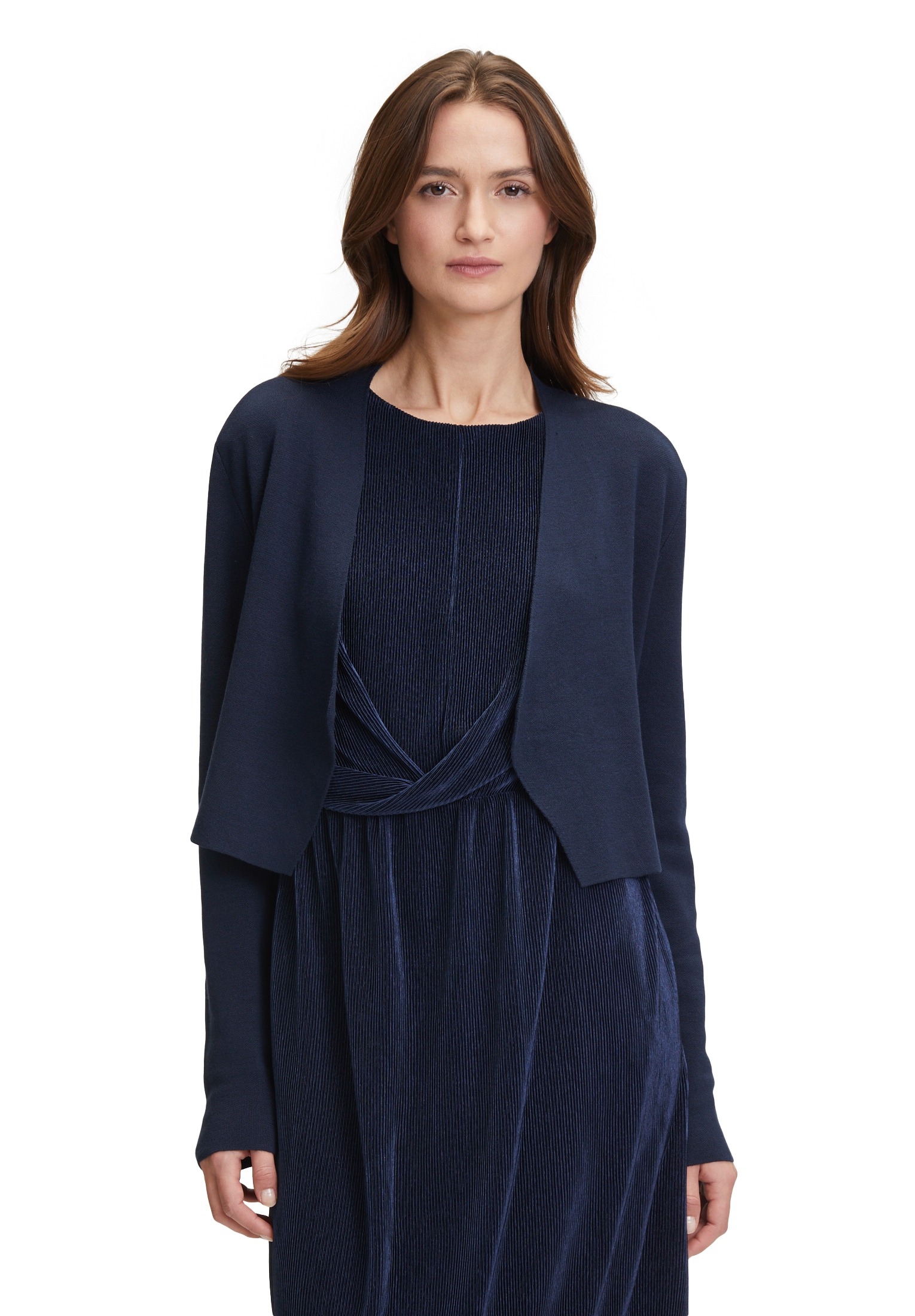 Betty&Co Strickjacke »Feinstrickjacke ohne Verschluss«