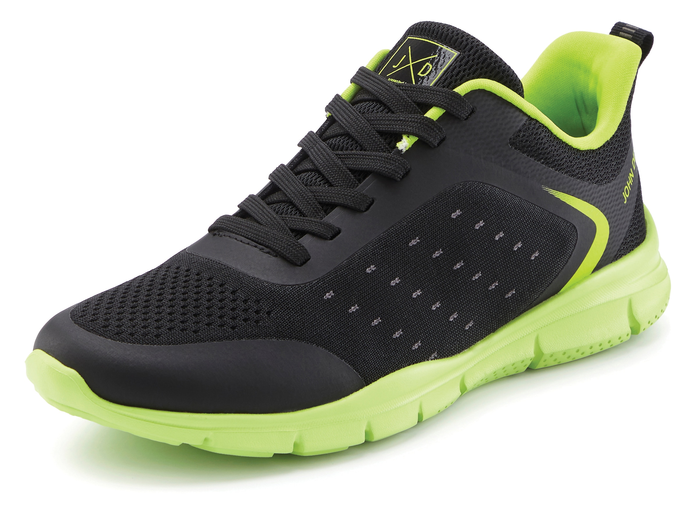 John Devin Sneaker »Schnürschuh, Freizeitschuhe, Schnürhalbschuhe, Halbschuh, Turnschuh«  im sportiven Look mit farbiger und flexibler Sohle VEGAN